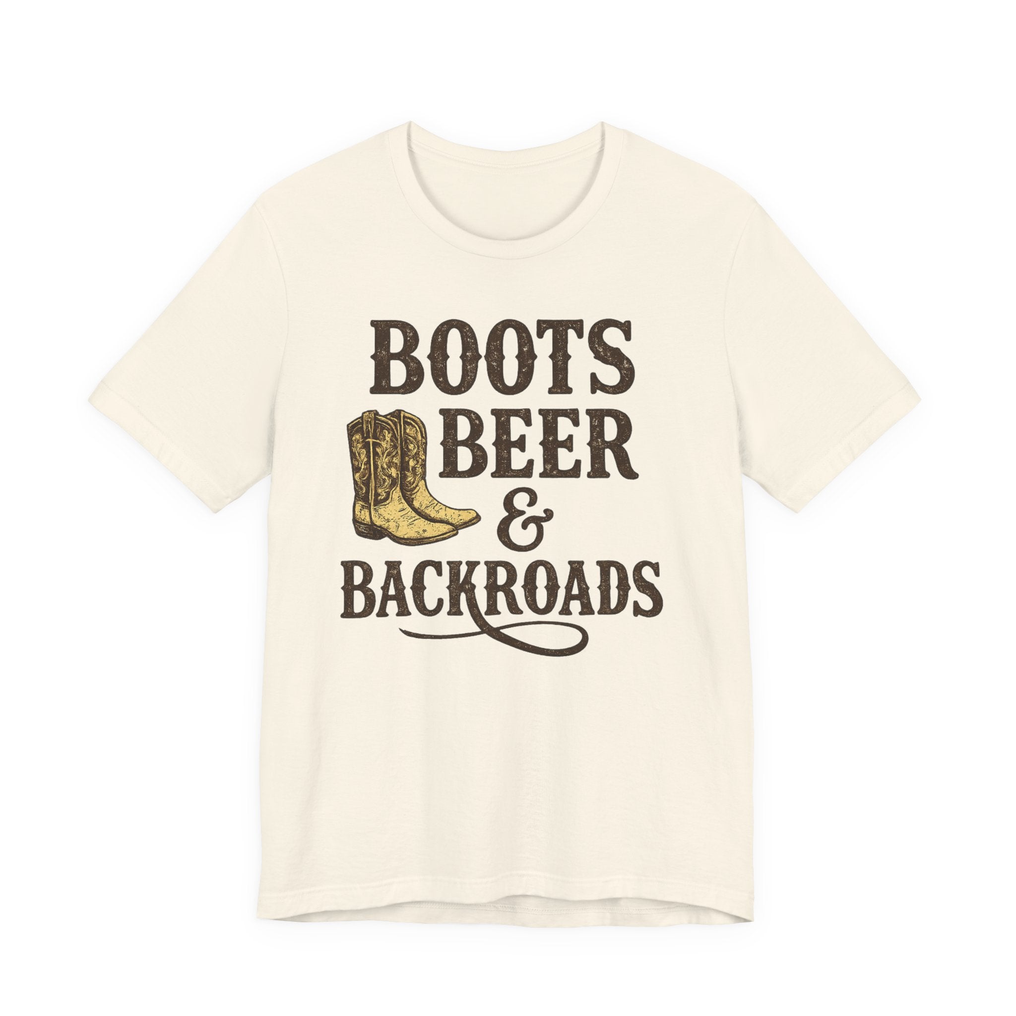 Boots Beer & Backroads Tee — Country Western Graphic T-Shirt