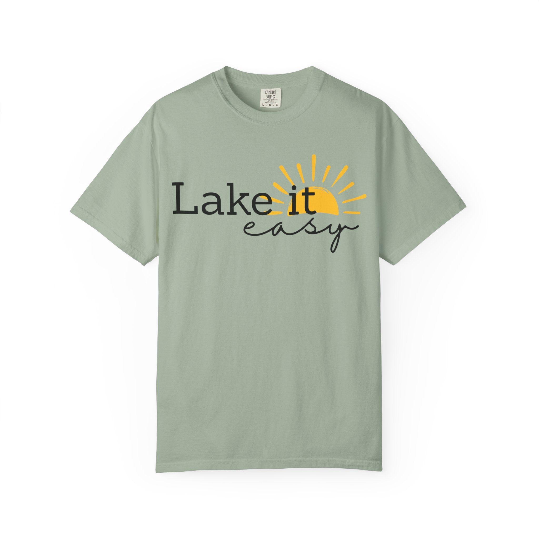 Lake It Easy T-Shirt — Relaxed Lakeside Sun Graphic Tee