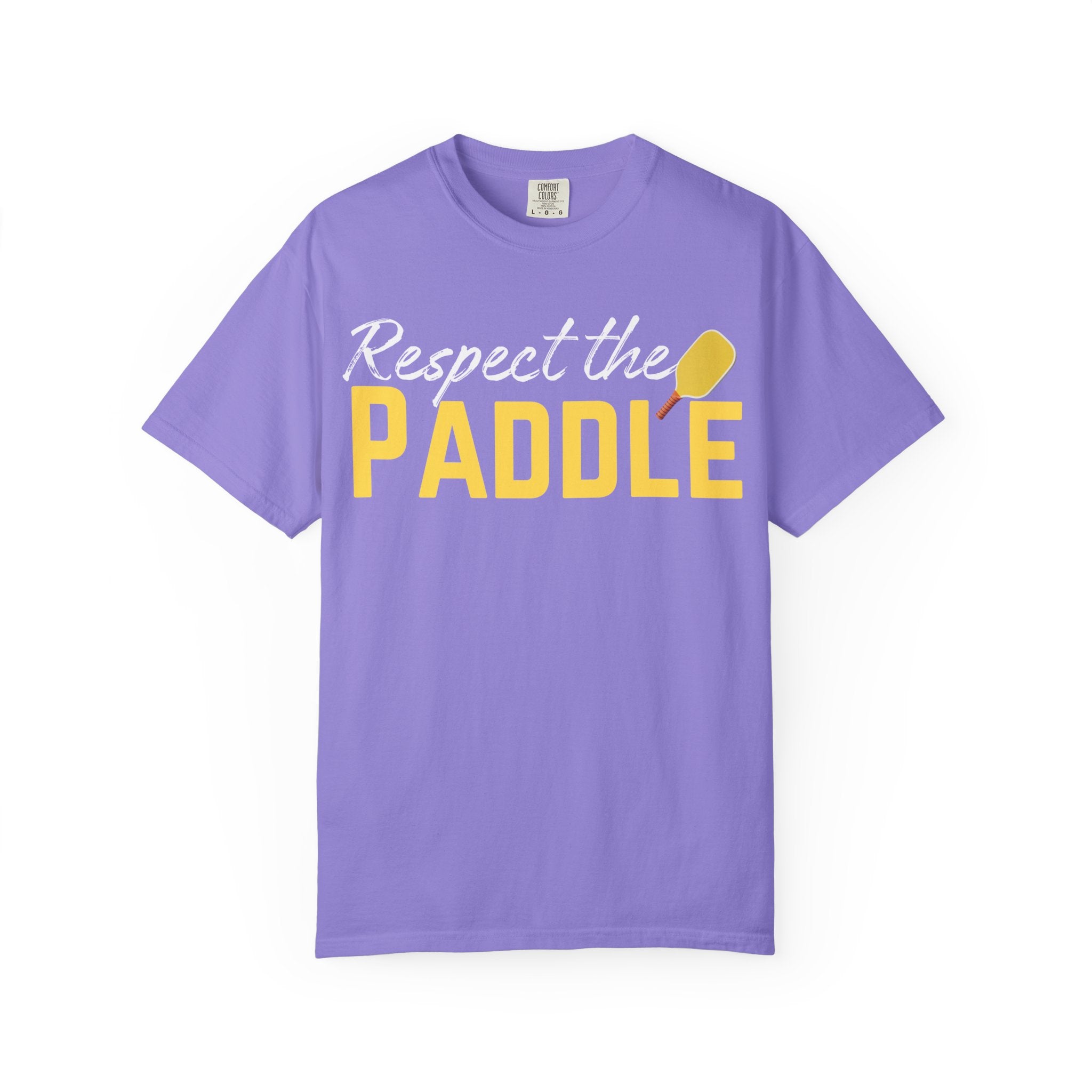 Respect the Paddle T-Shirt — Pickleball paddle