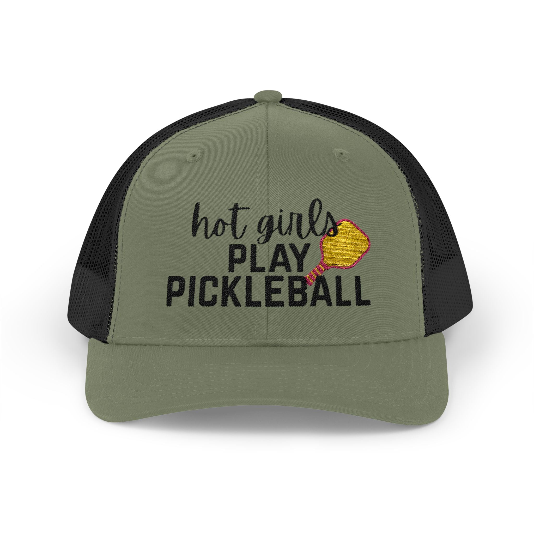 Pickleball Trucker Hat - "Hot Girls Play Pickleball" Snapback Cap