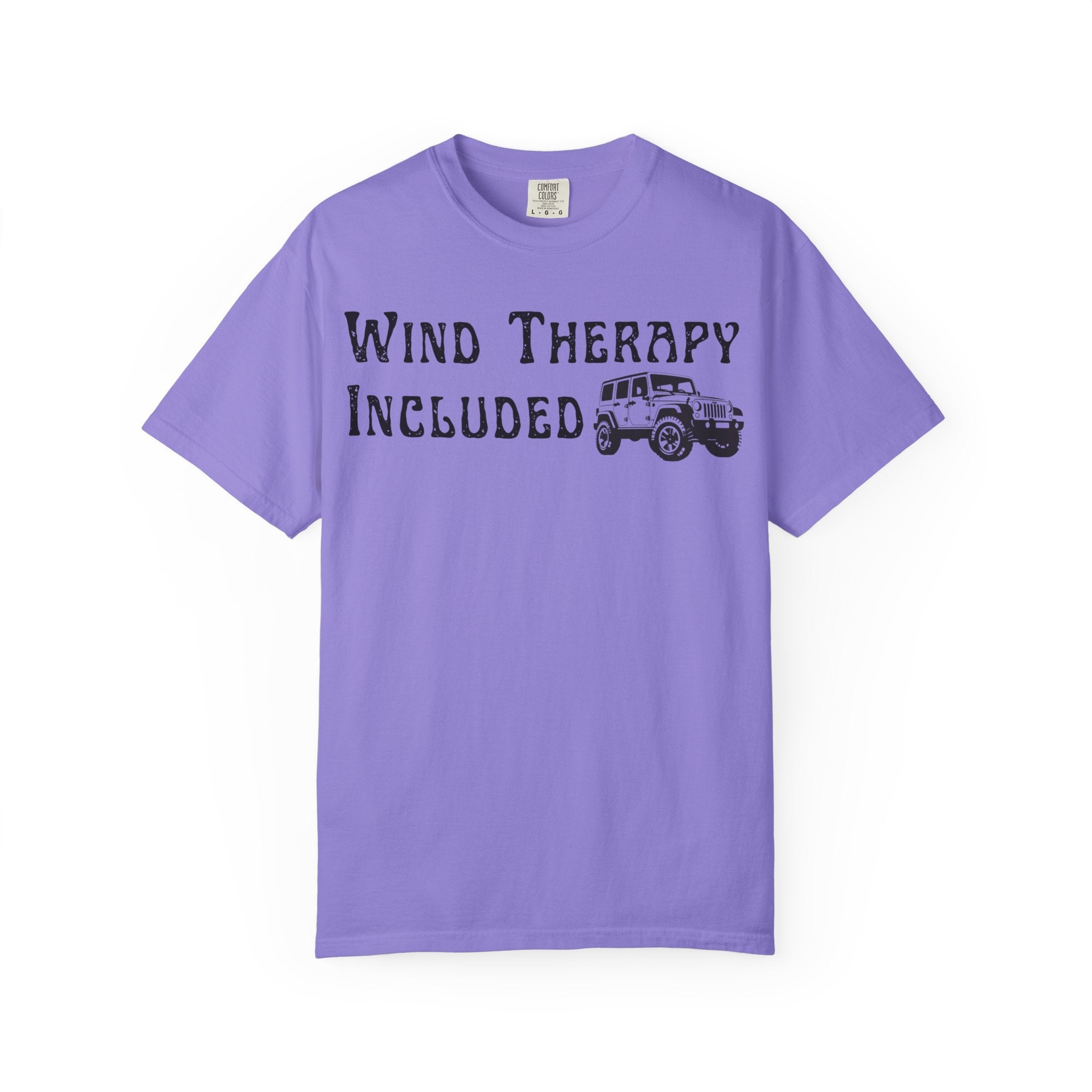 Wind Therapy Included T-Shirt — Vintage Jeep Outdoor Adventure Tee