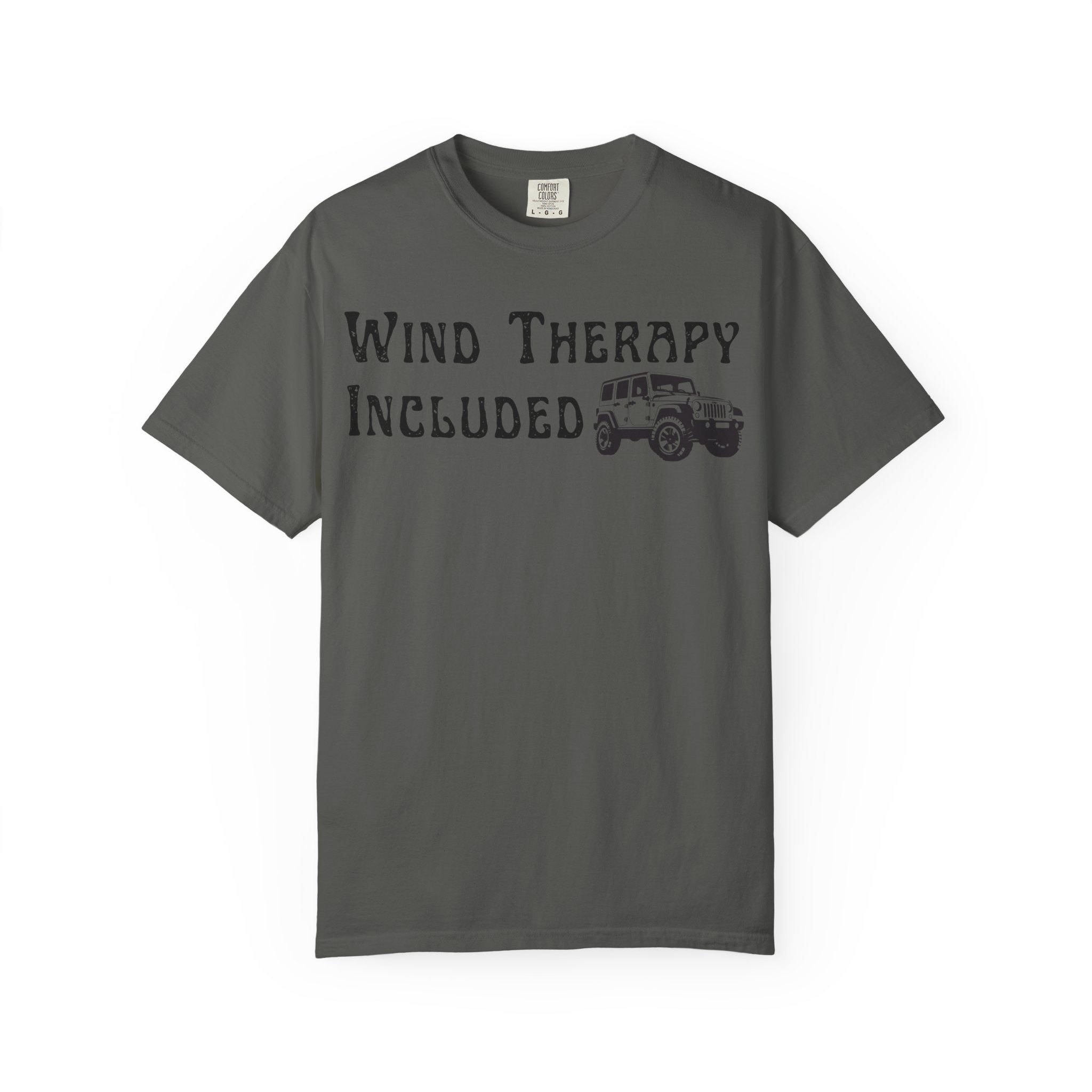 Wind Therapy Included T-Shirt — Vintage Jeep Outdoor Adventure Tee