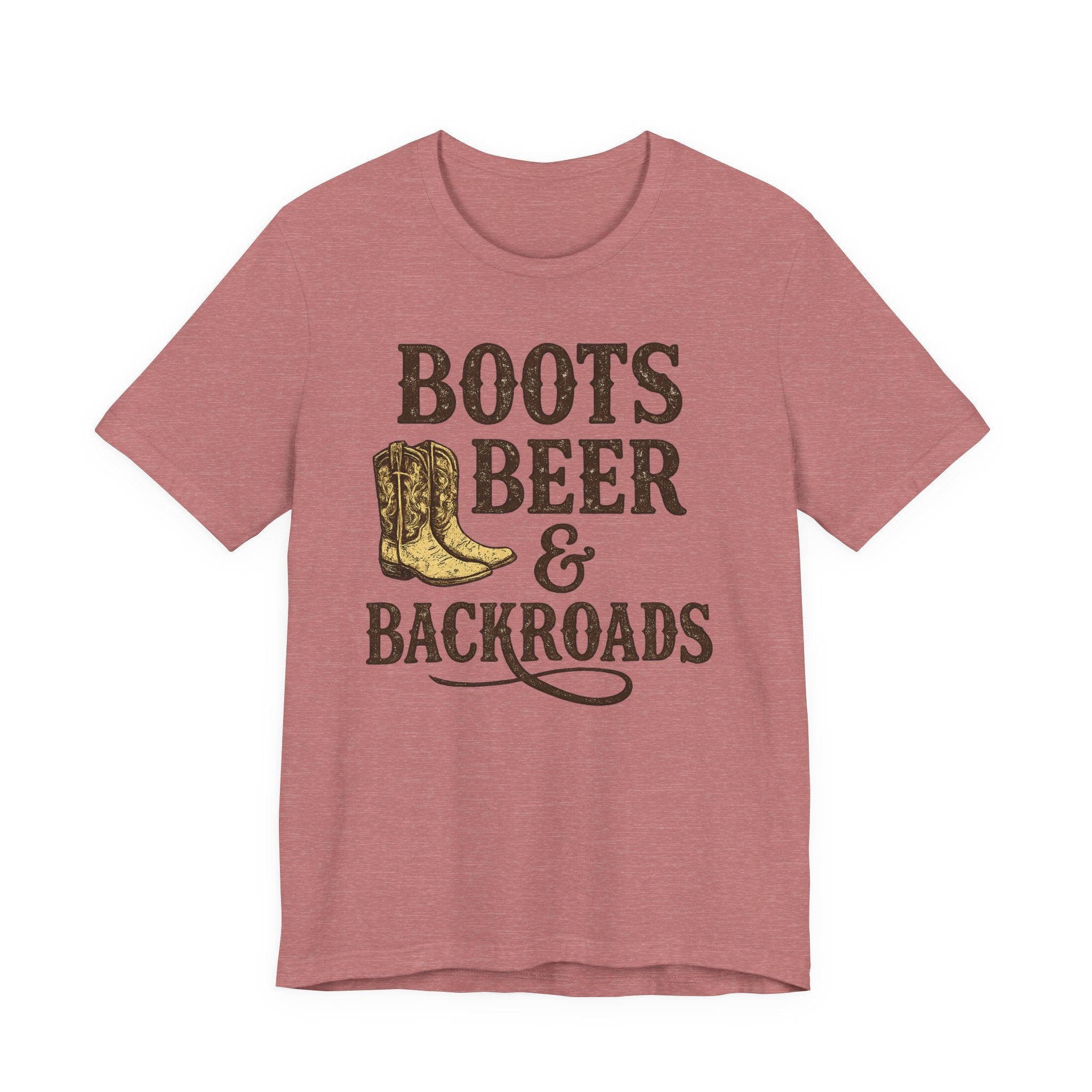 Boots Beer & Backroads Tee — Country Western Graphic T-Shirt