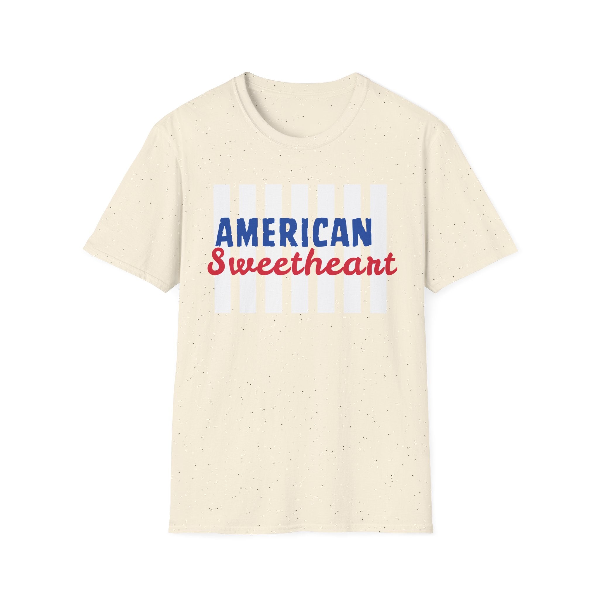American Sweetheart T-Shirt – Patriotic Red & Blue Graphic Tee