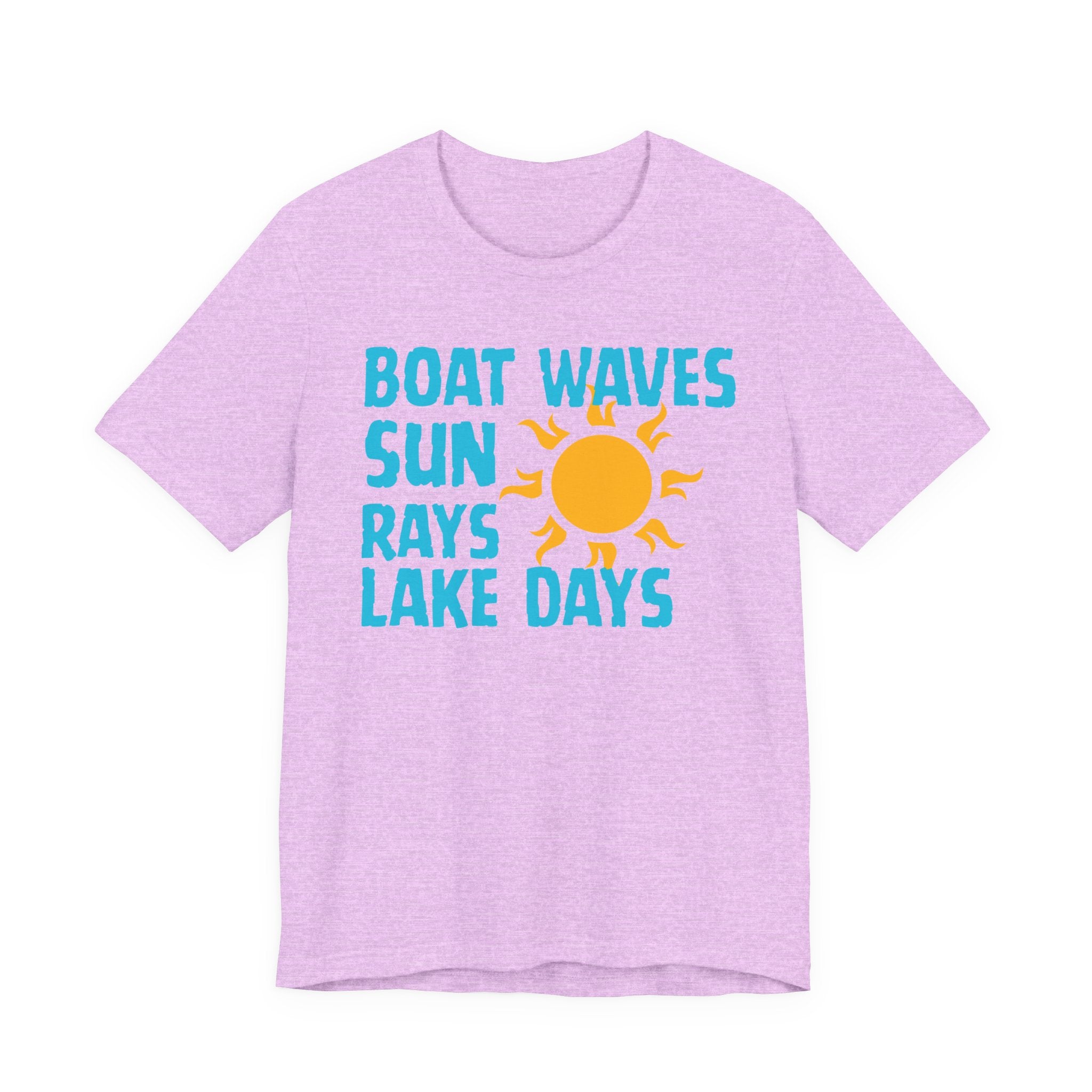 Boat Waves Sun Rays Lake Days T-Shirt — Summer Lake Life Tee
