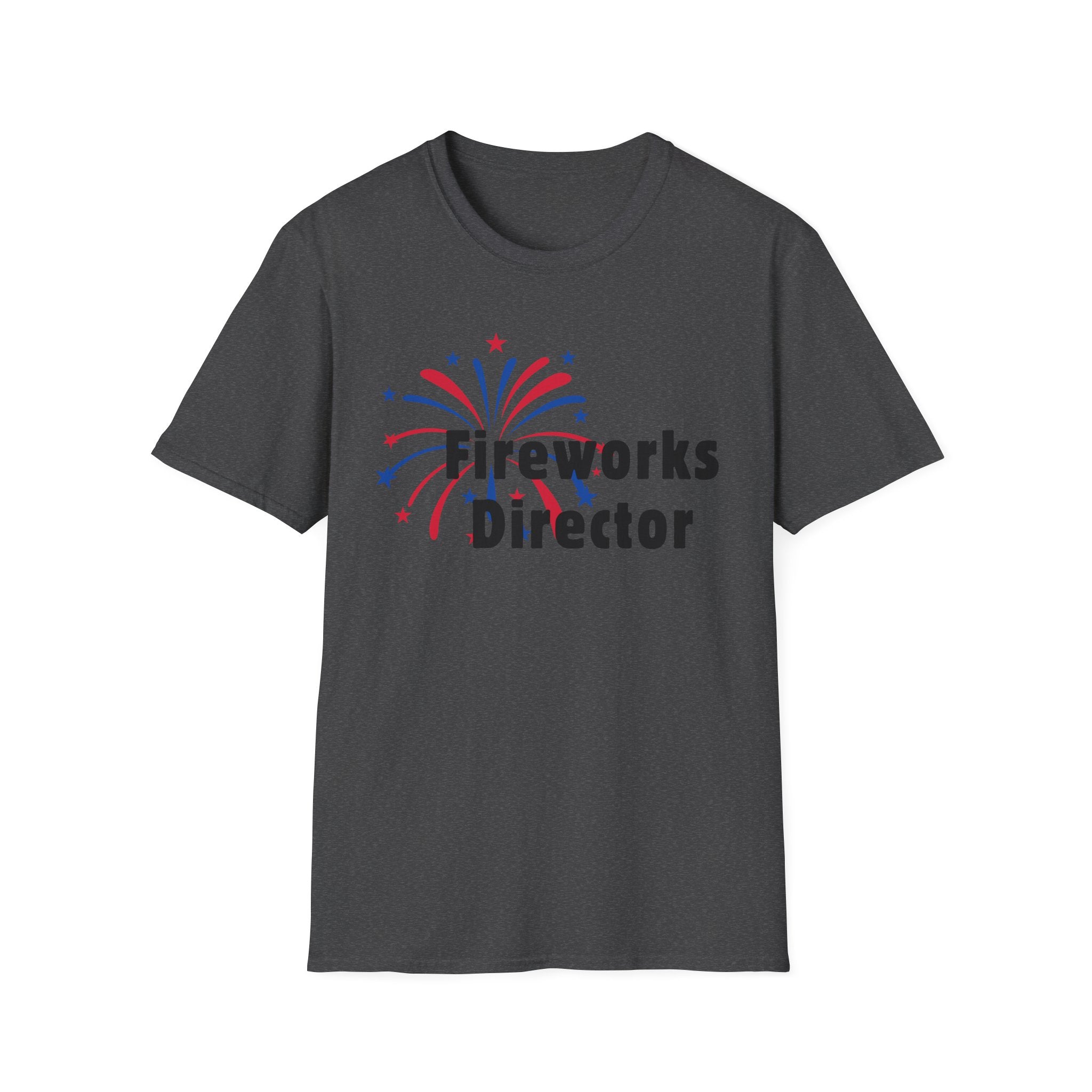 Fireworks Director T-Shirt — Patriotic 'I Run You Run' Graphic Tee