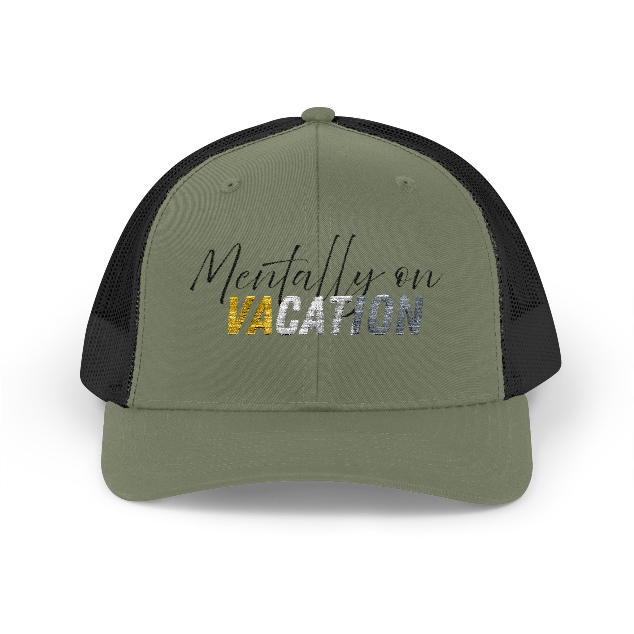Mentally on Vacation Snapback Trucker Cap