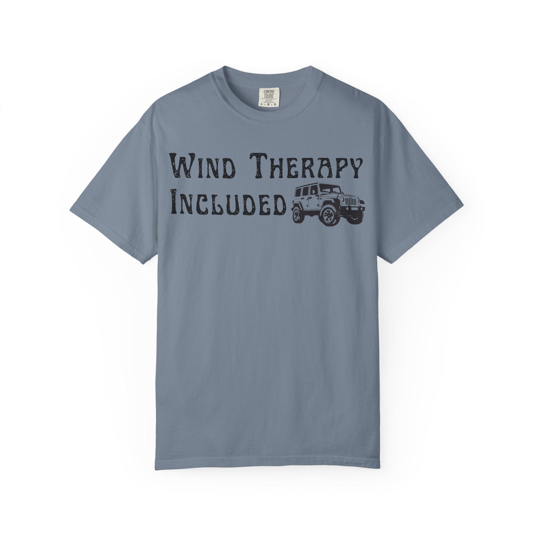 Wind Therapy Included T-Shirt — Vintage Jeep Outdoor Adventure Tee