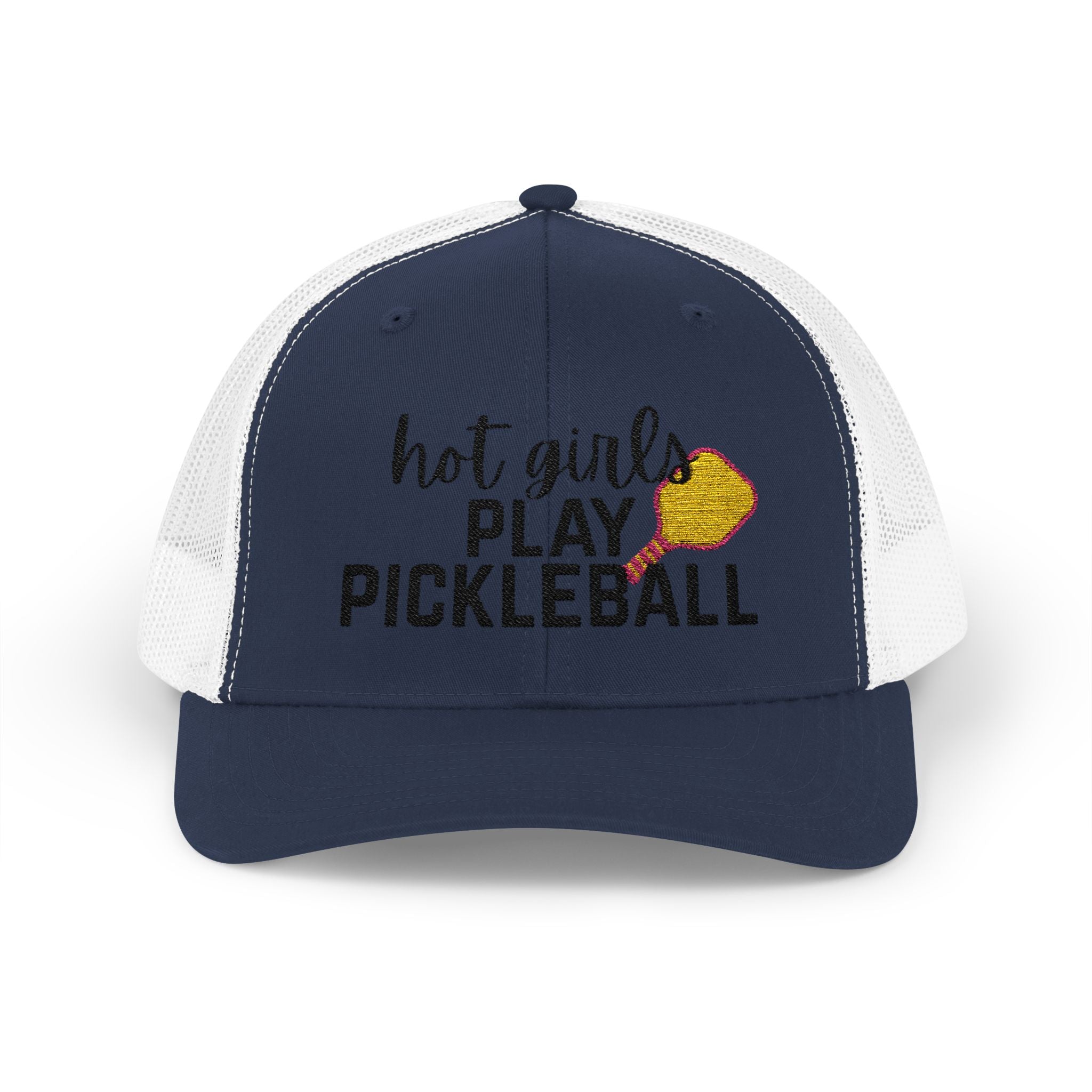 Pickleball Trucker Hat - "Hot Girls Play Pickleball" Snapback Cap
