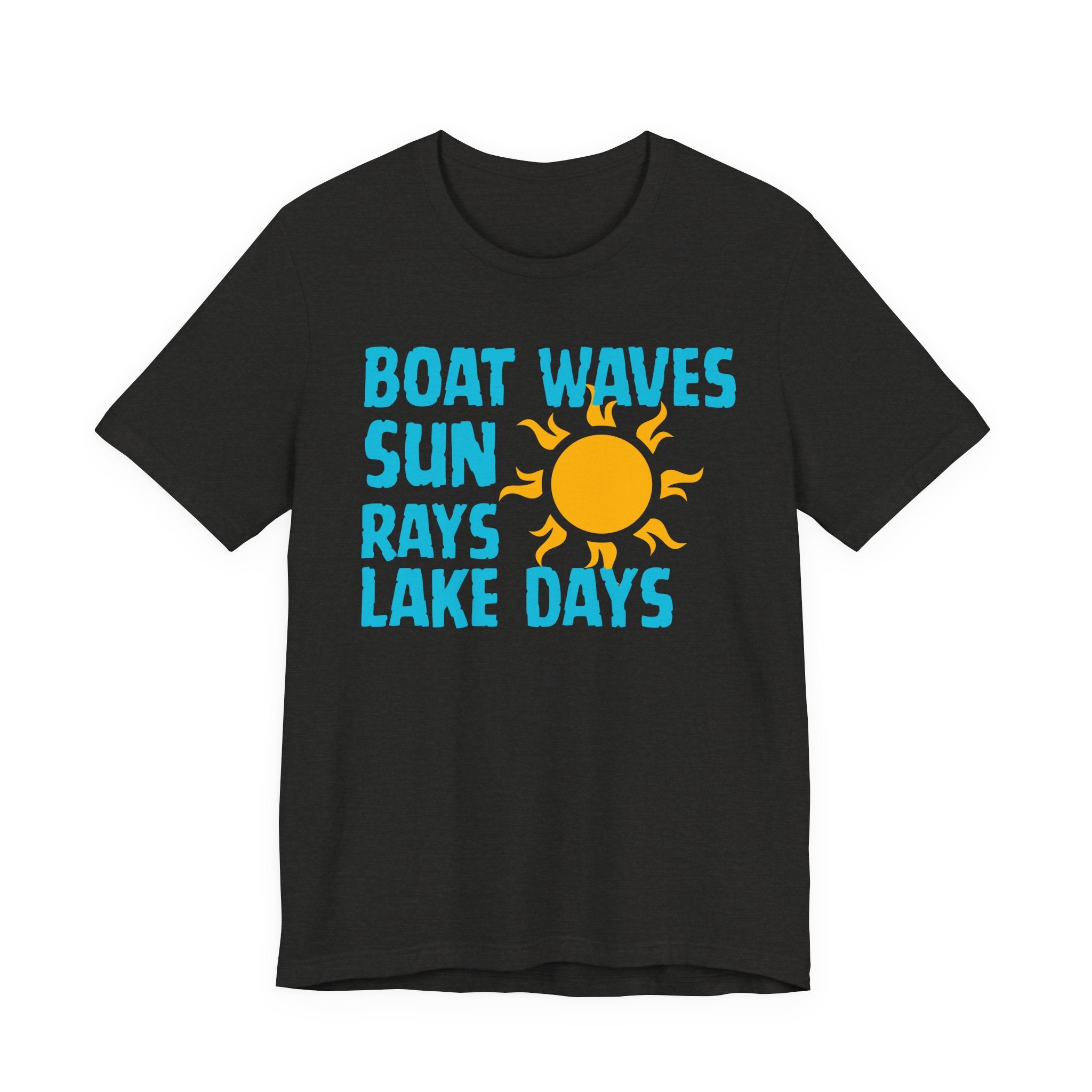 Boat Waves Sun Rays Lake Days T-Shirt — Summer Lake Life Tee