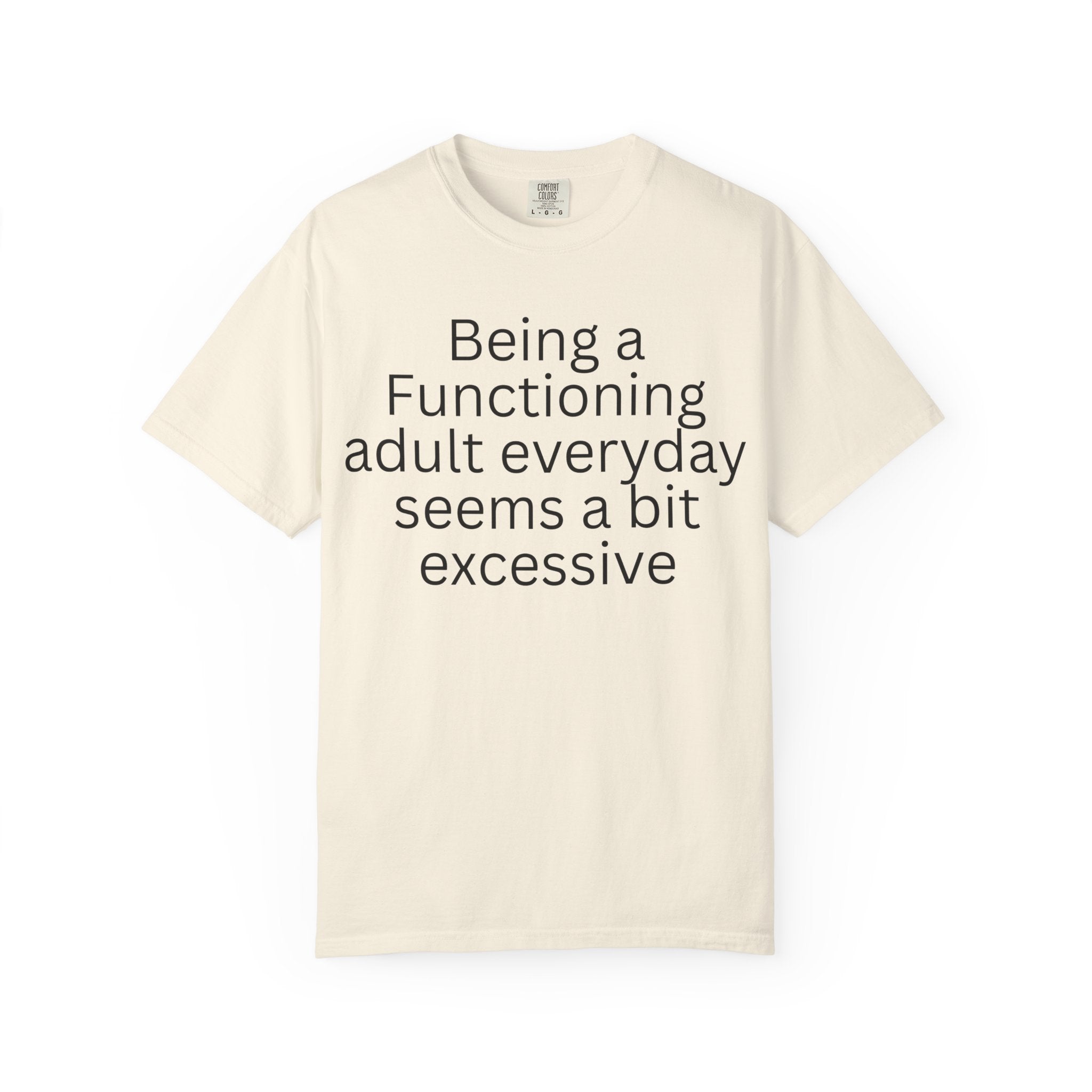 Being a Functioning Adult Everyday Seems a Bit Excessive T-Shirt
