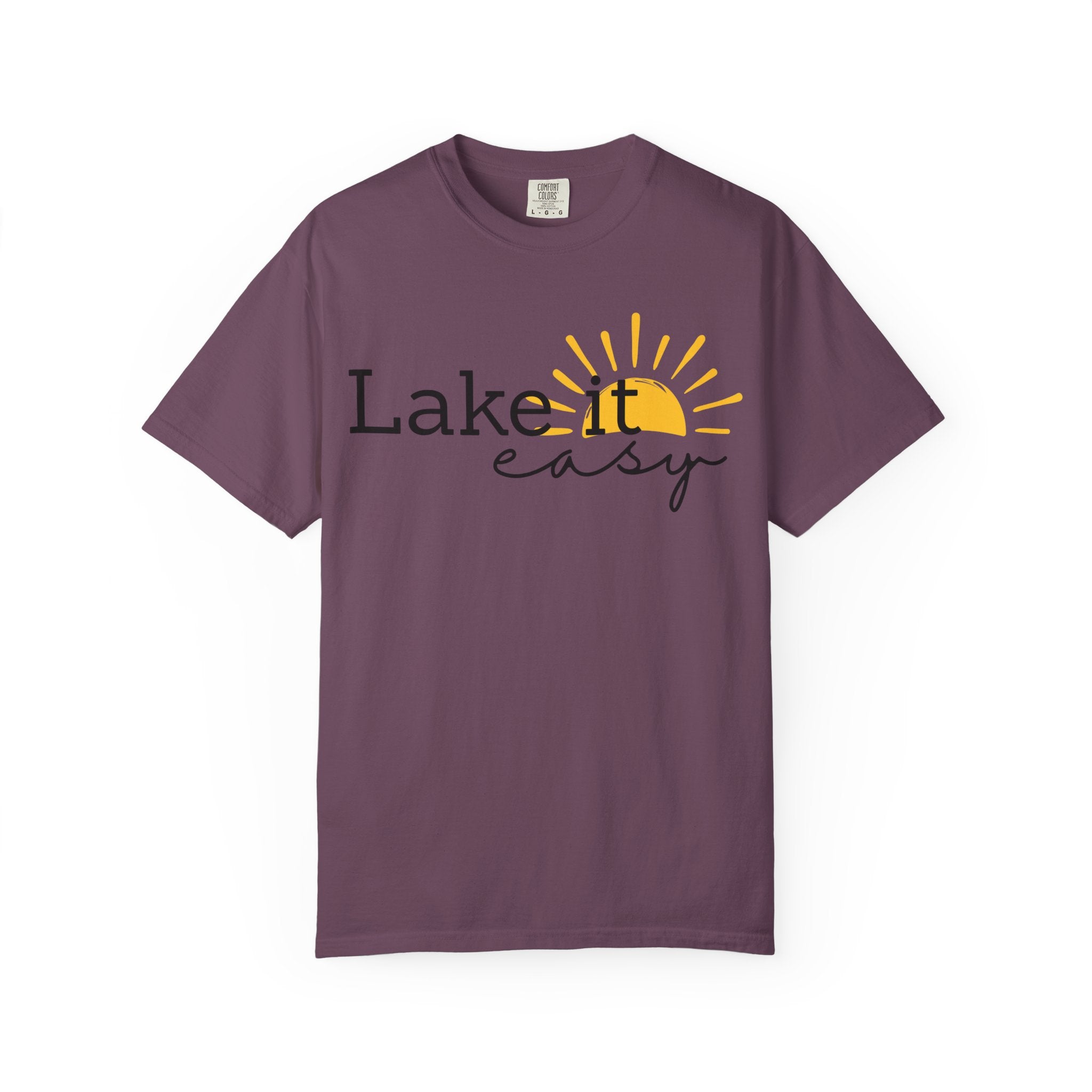 Lake It Easy T-Shirt — Relaxed Lakeside Sun Graphic Tee