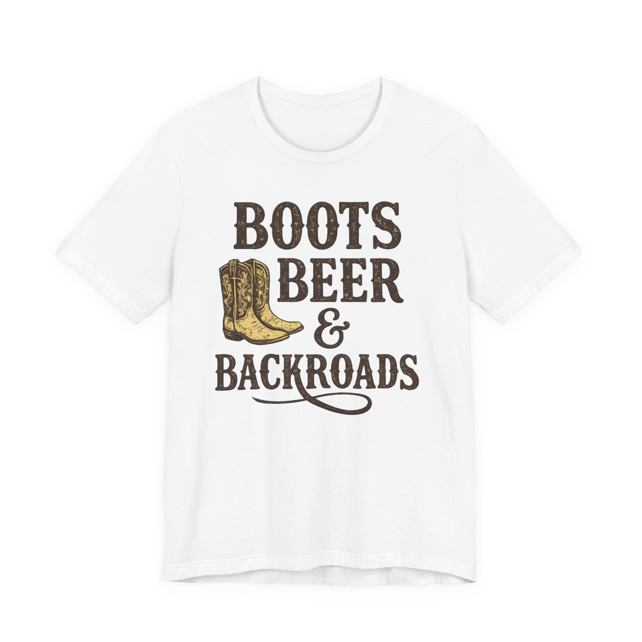 Boots Beer & Backroads Tee — Country Western Graphic T-Shirt