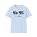 Mom Fuel T-Shirt — “caffeine & patience (running low)” Funny Mom Tee