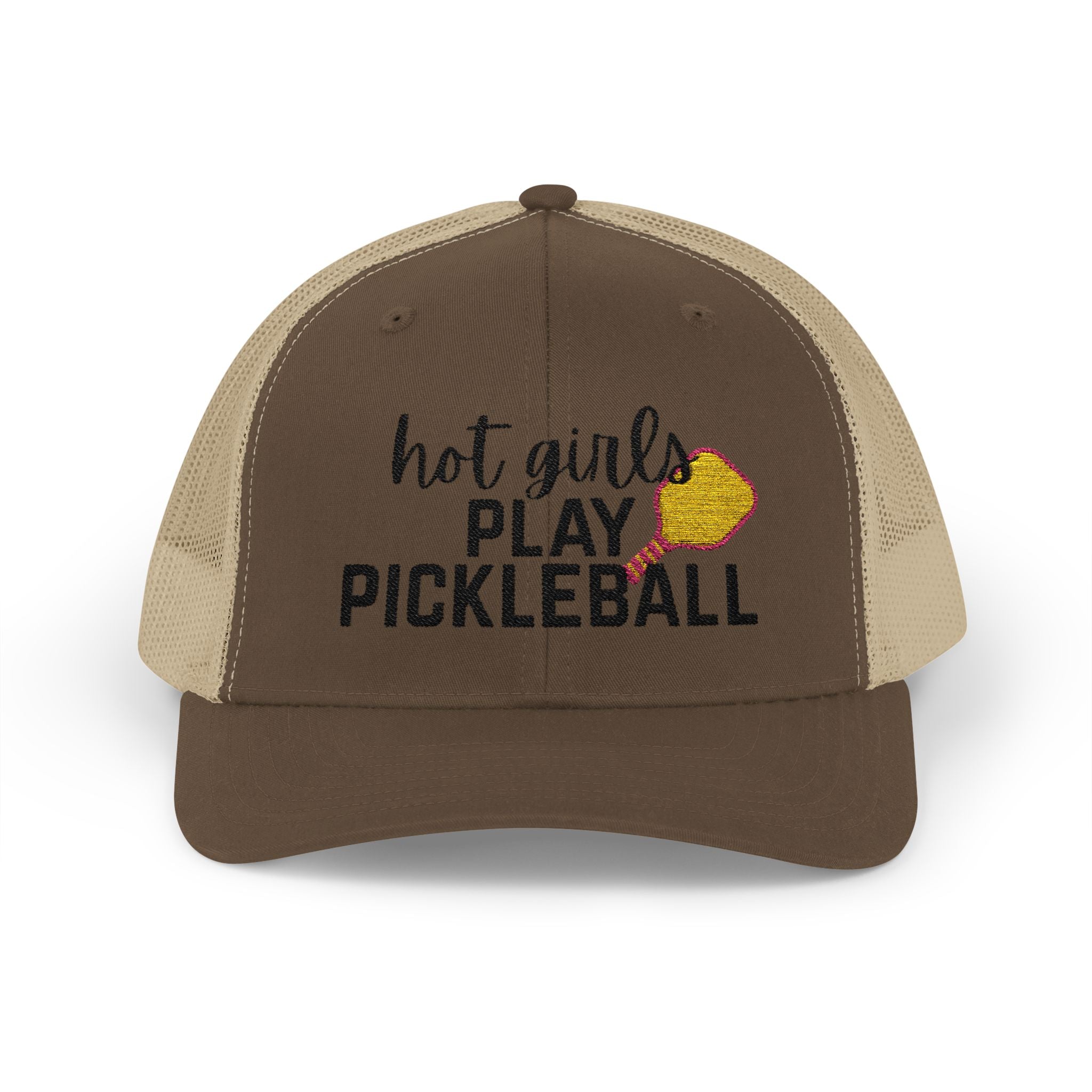 Pickleball Trucker Hat - "Hot Girls Play Pickleball" Snapback Cap