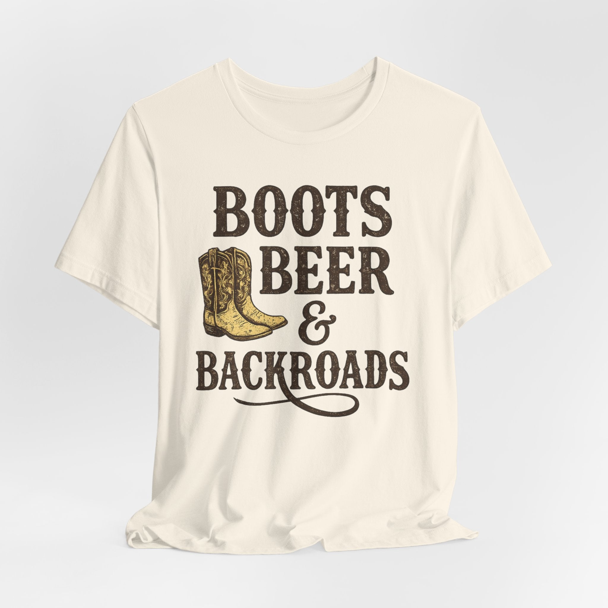Boots Beer & Backroads Tee — Country Western Graphic T-Shirt