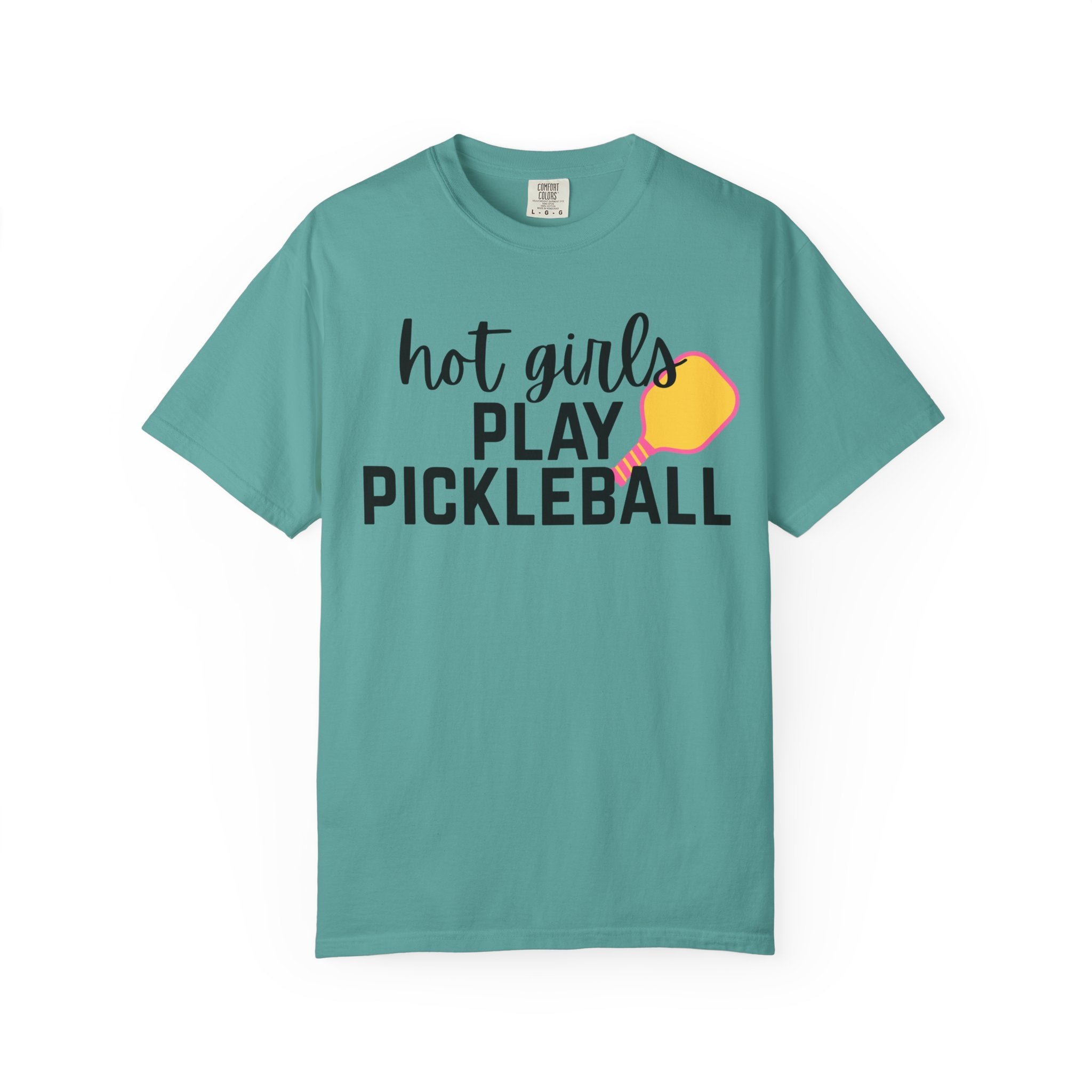 Hot Girls Play Pickleball T-Shirt — Funny Pickleball Tee for Women Players