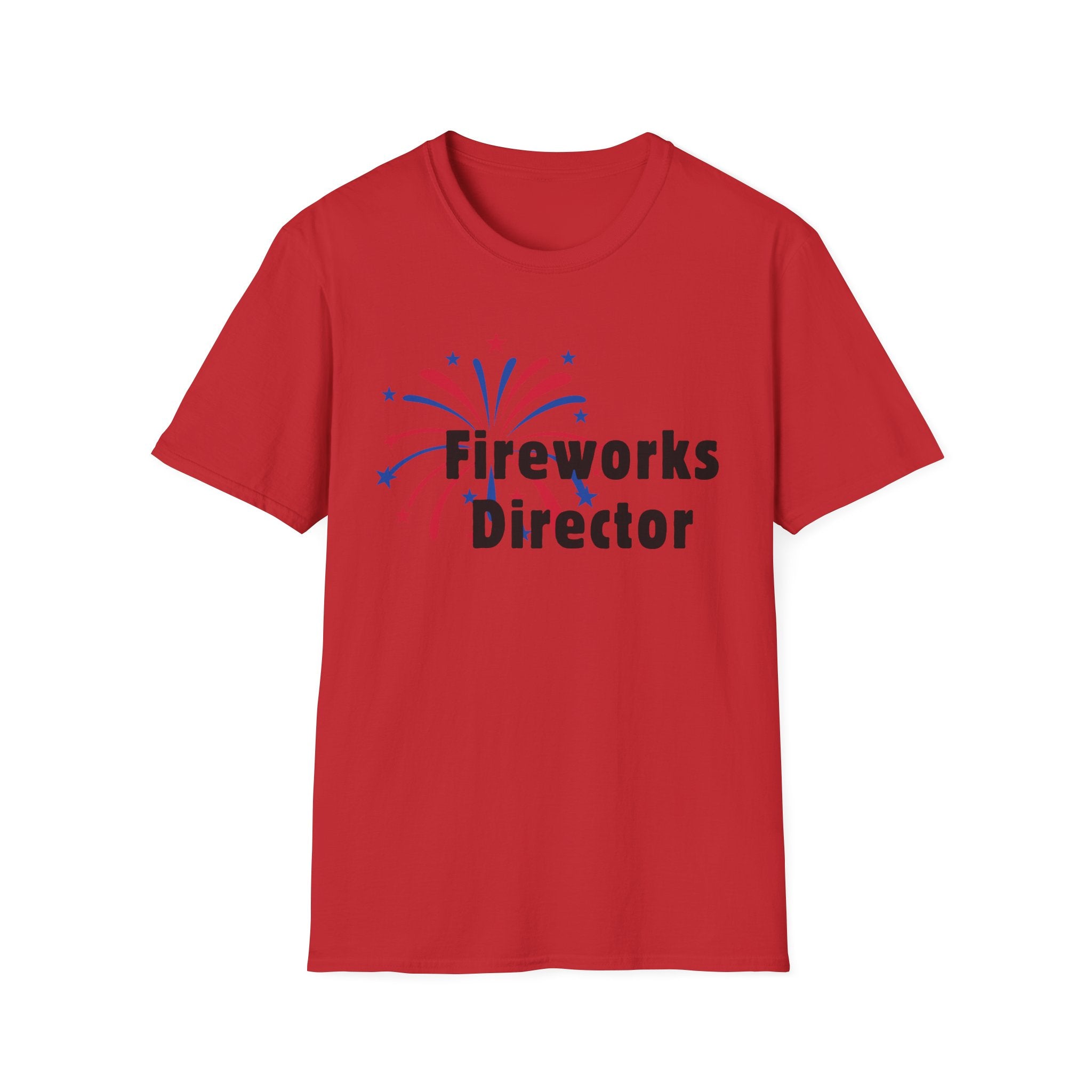 Fireworks Director T-Shirt — Patriotic 'I Run You Run' Graphic Tee