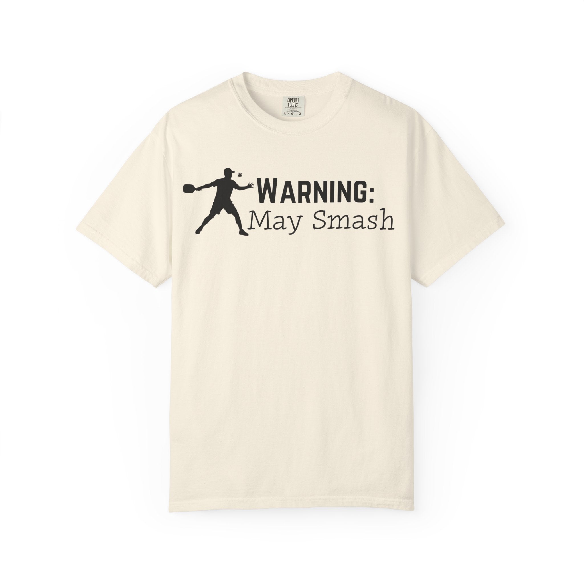 Warning: May Smash T-Shirt — Funny Baseball/Softball Player Tee