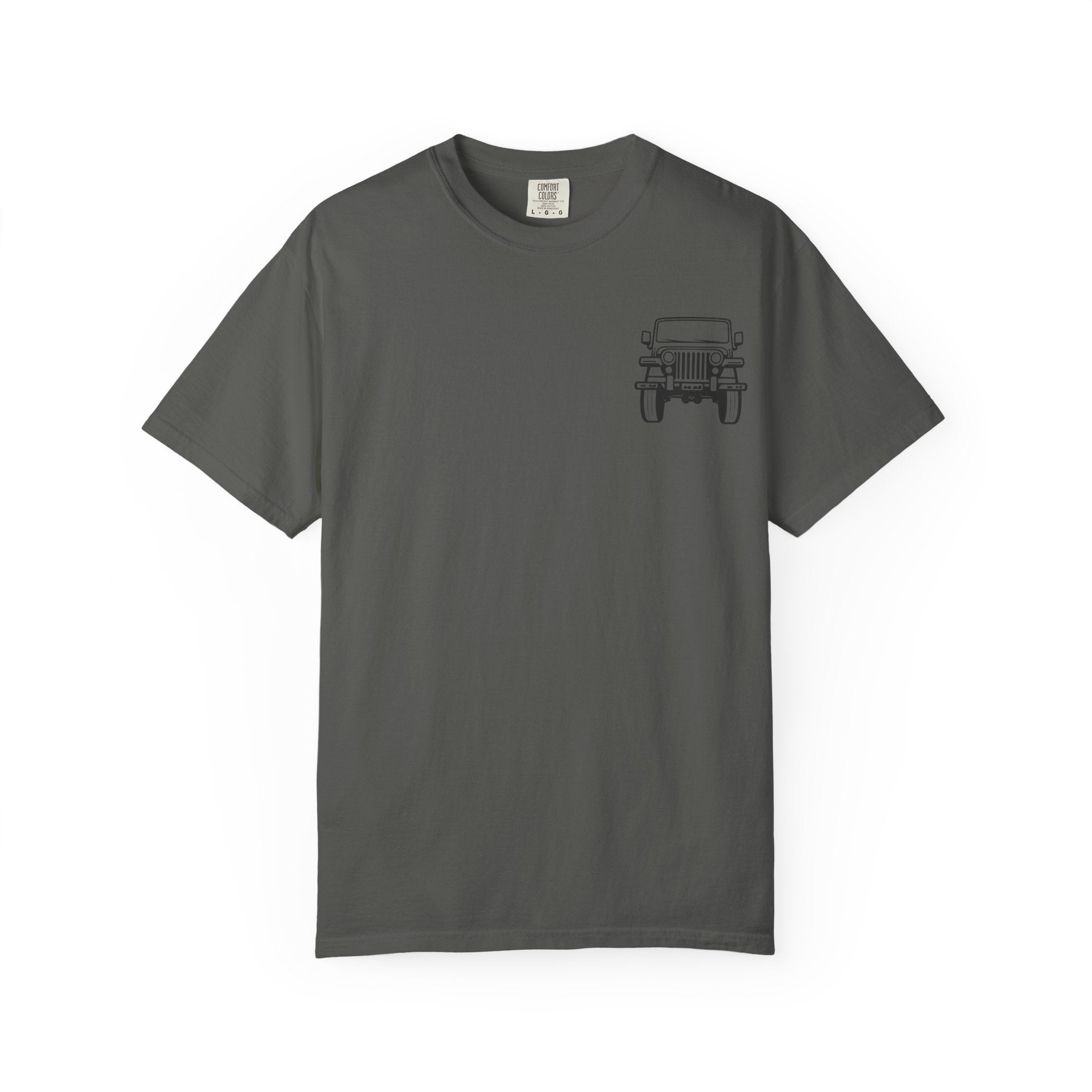 Jeep Graphic T-Shirt — "Financially Stable Was Never the Goal" Casual Adventure Tee