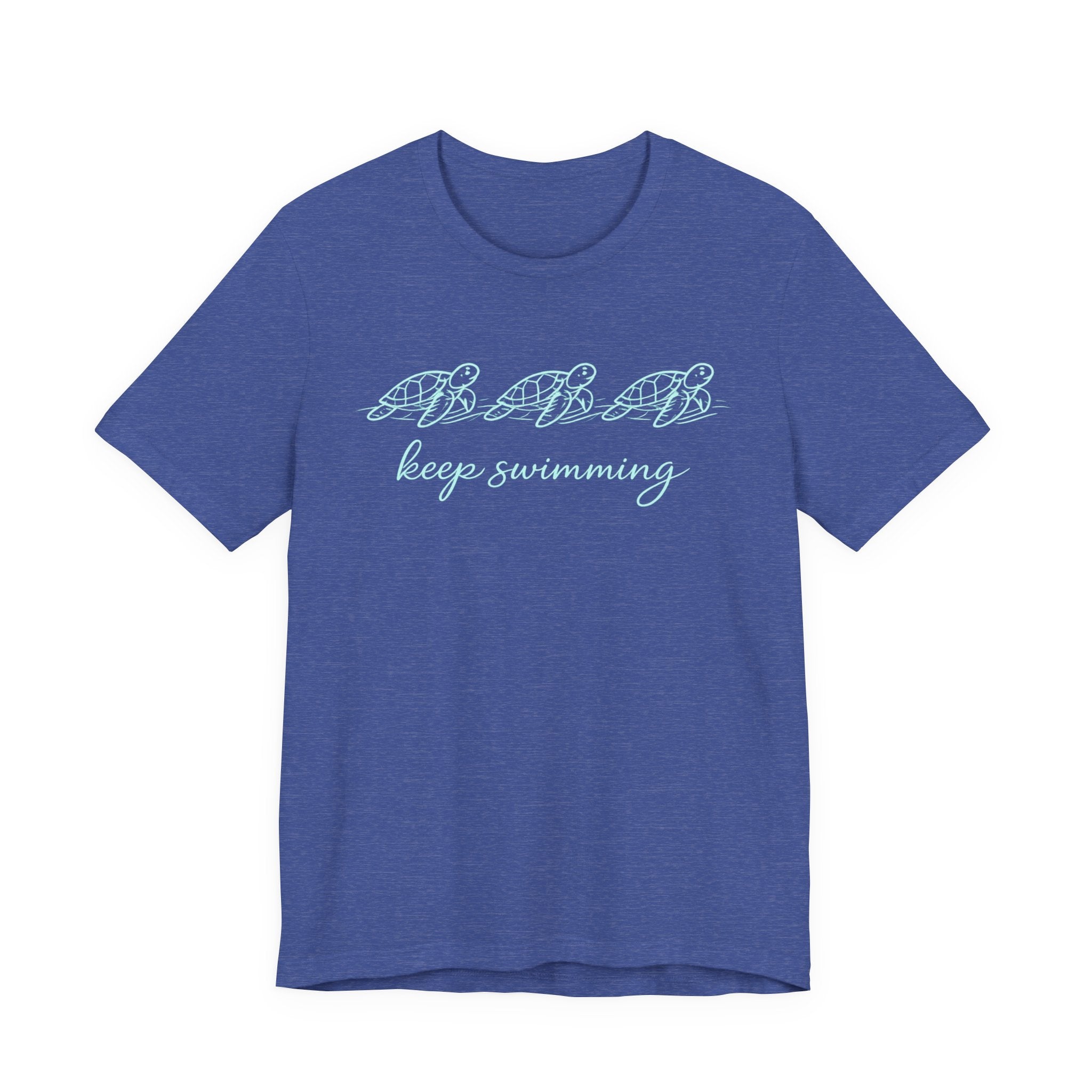 Keep Swimming T‑Shirt — Motivational Script Tee