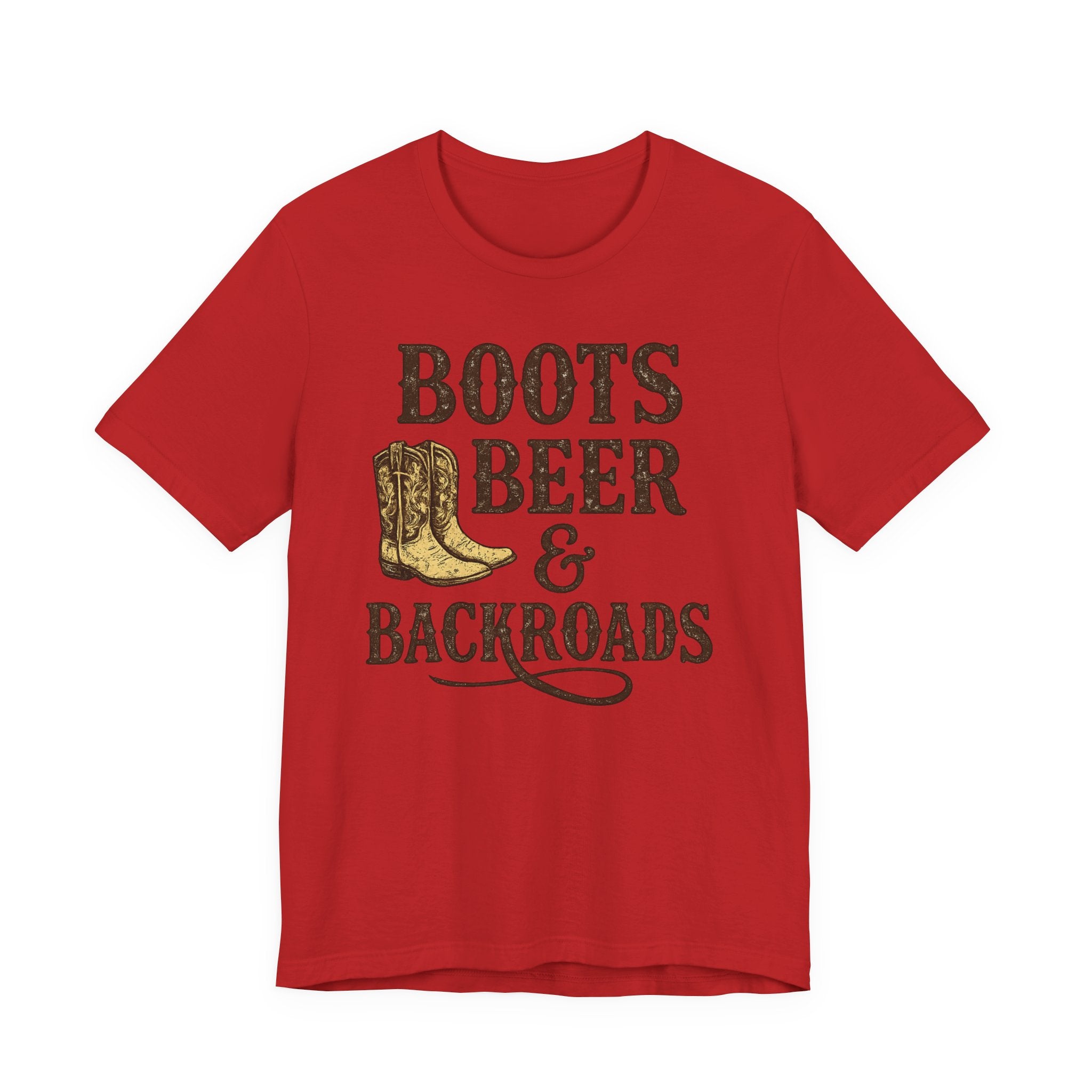 Boots Beer & Backroads Tee — Country Western Graphic T-Shirt