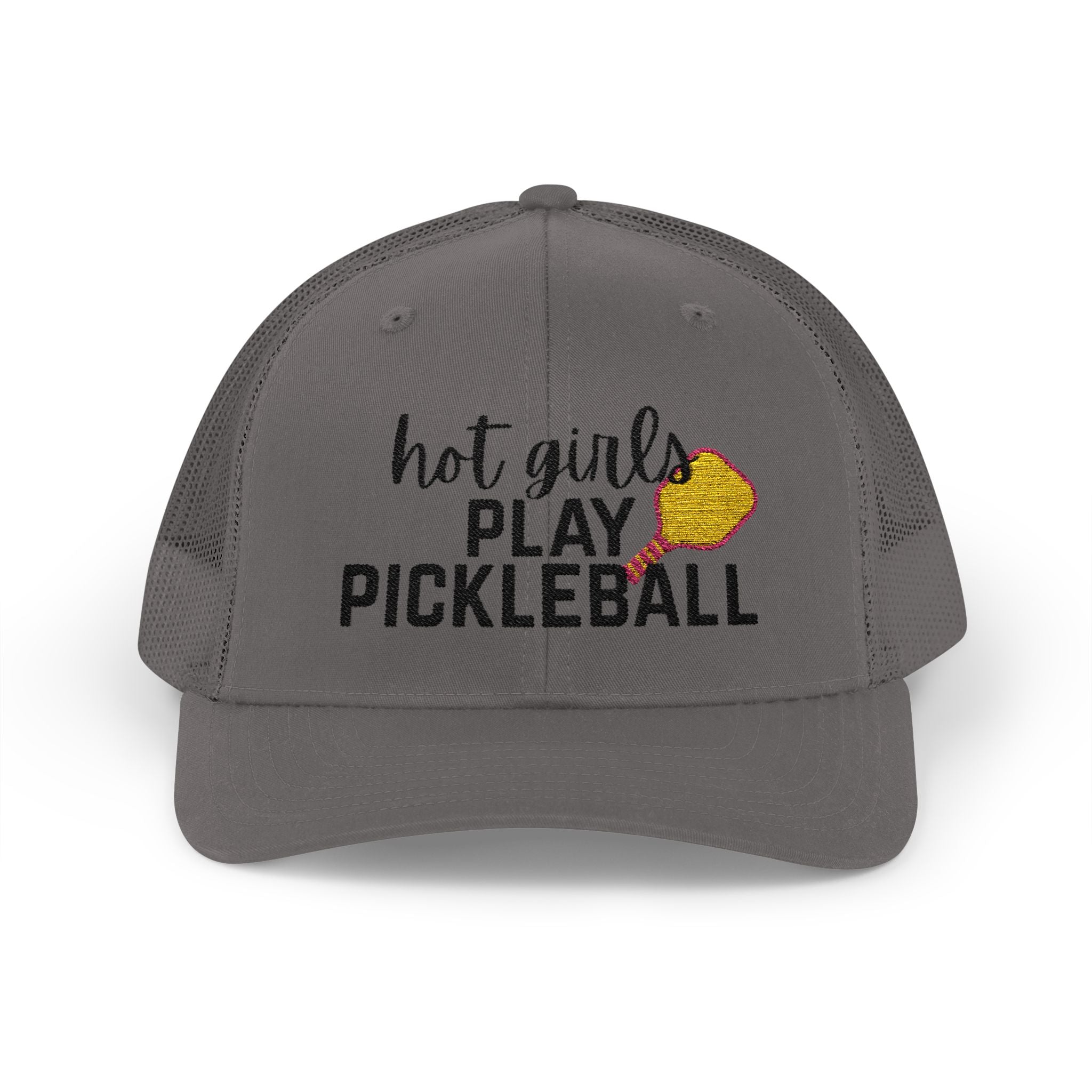 Pickleball Trucker Hat - "Hot Girls Play Pickleball" Snapback Cap