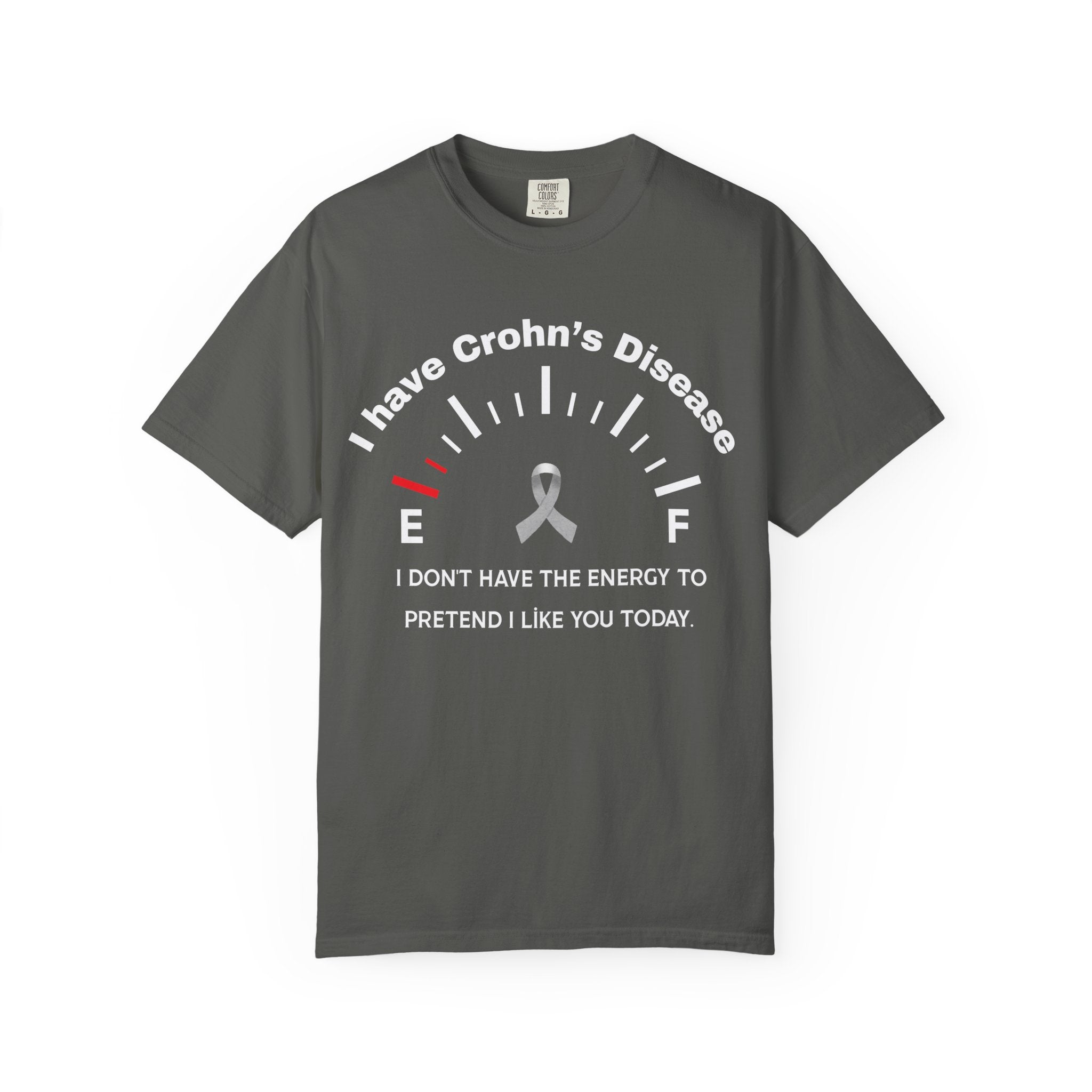 Crohn's Disease Awareness T-Shirt — "I Don't Have the Energy"