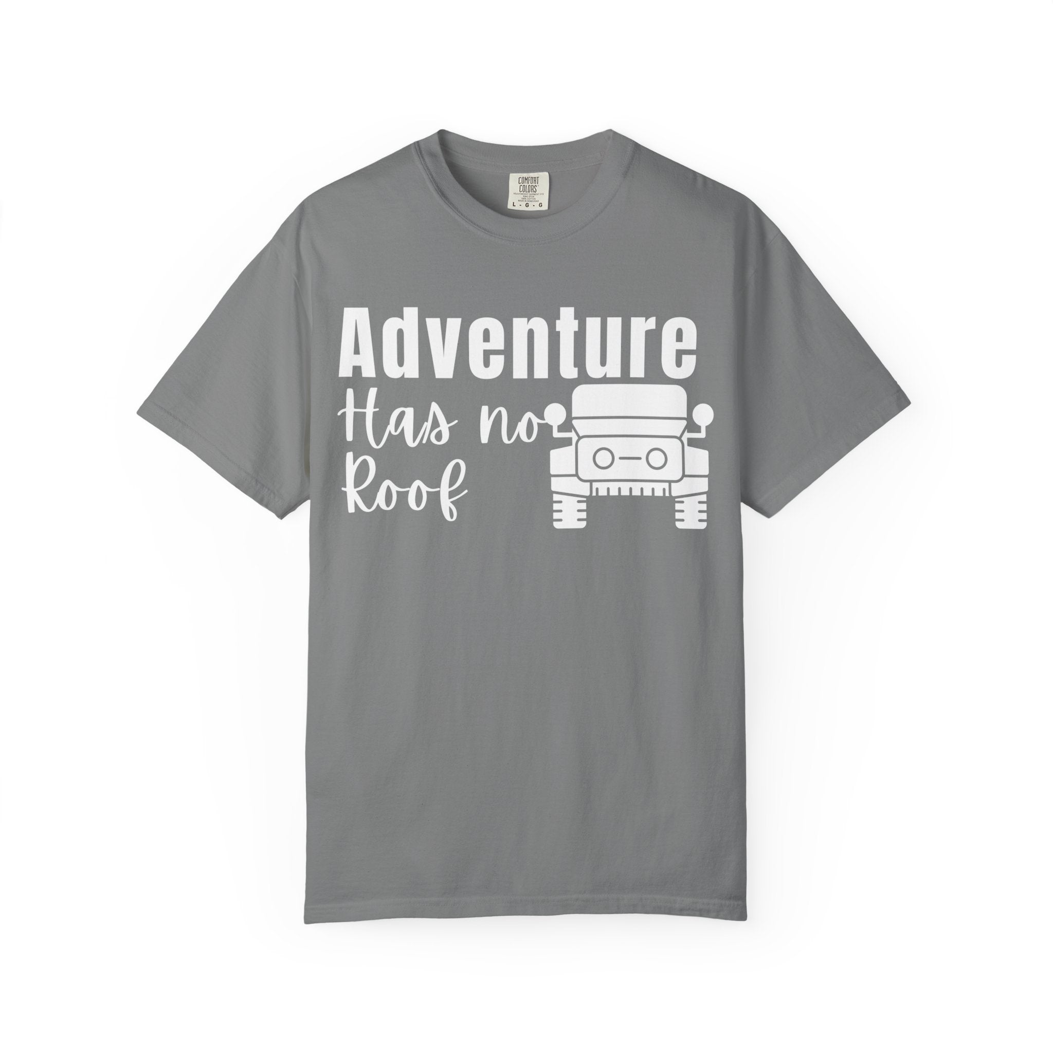 Adventure Has No Roof Jeep T-Shirt