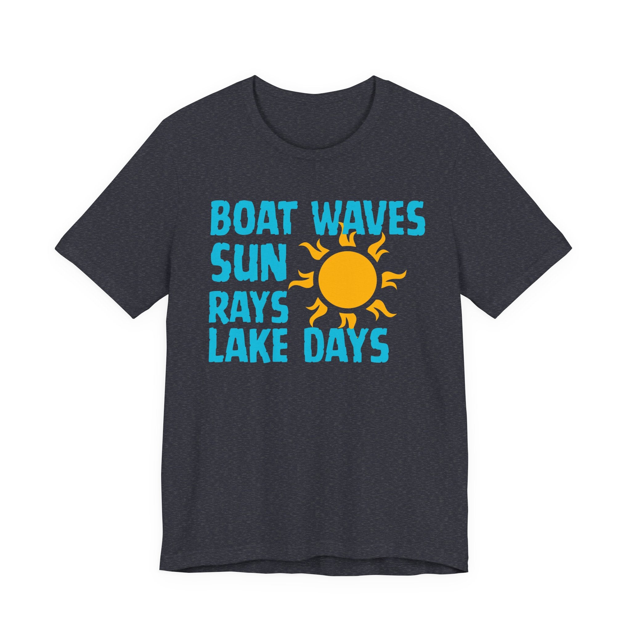 Boat Waves Sun Rays Lake Days T-Shirt — Summer Lake Life Tee
