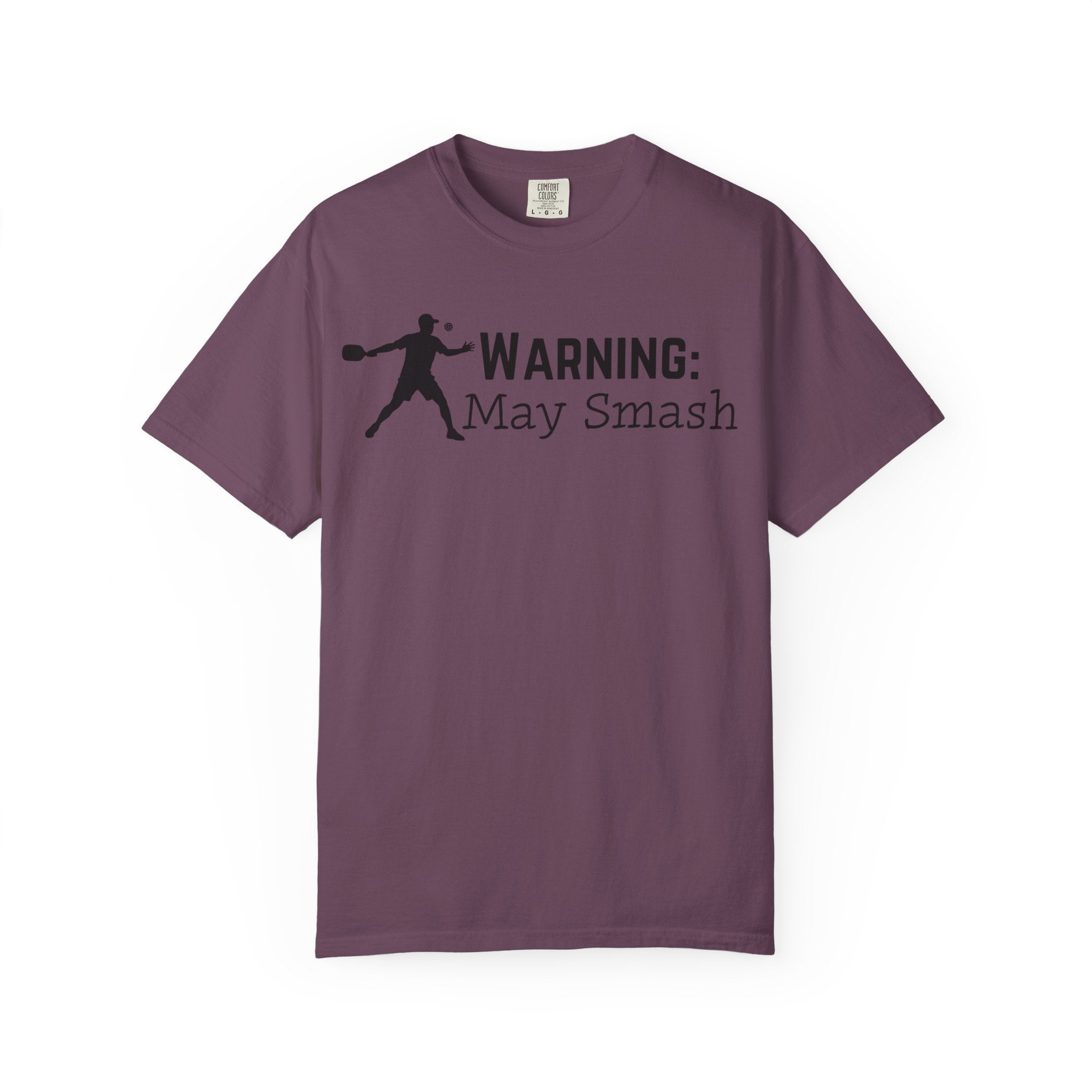 Warning: May Smash T-Shirt — Funny Baseball/Softball Player Tee