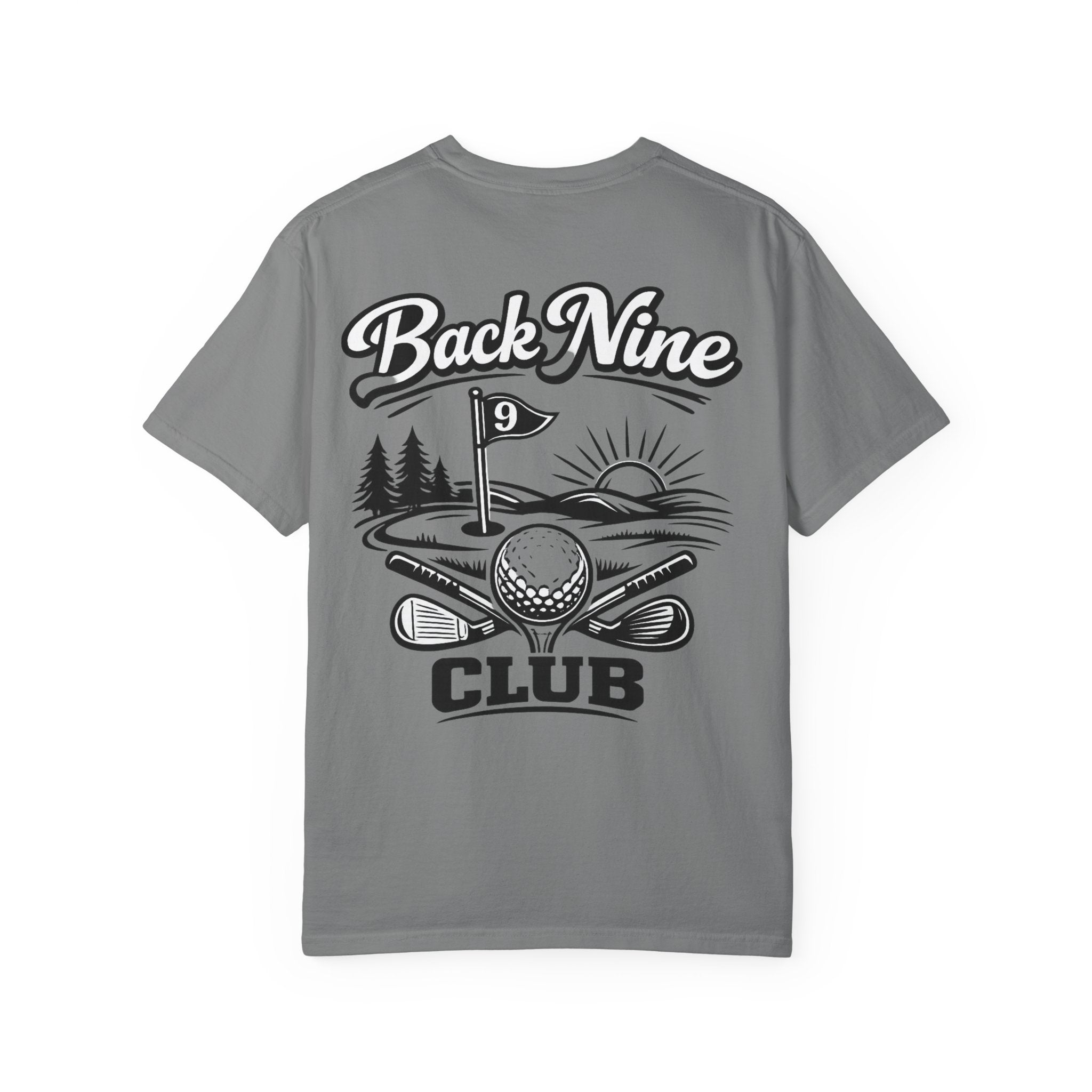 Golf Back Nine Club T-Shirt — Vintage 9-Hole Golf Design