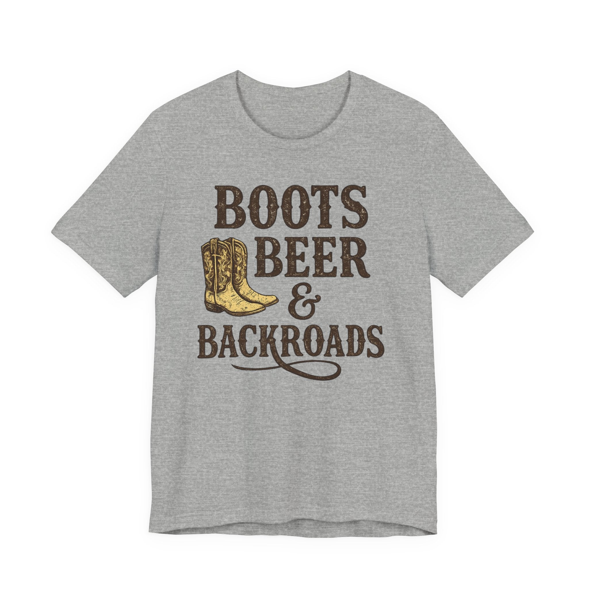 Boots Beer & Backroads Tee — Country Western Graphic T-Shirt