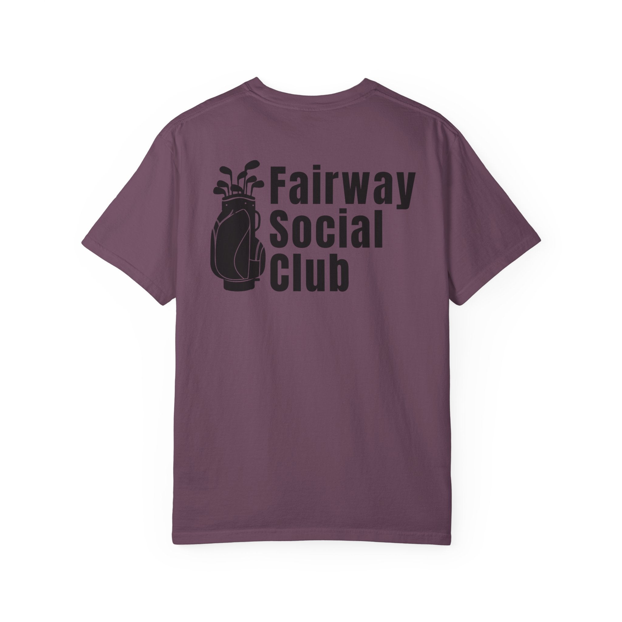 Fairway Social Club Golf T-Shirt — Pocket Logo & Back Graphic