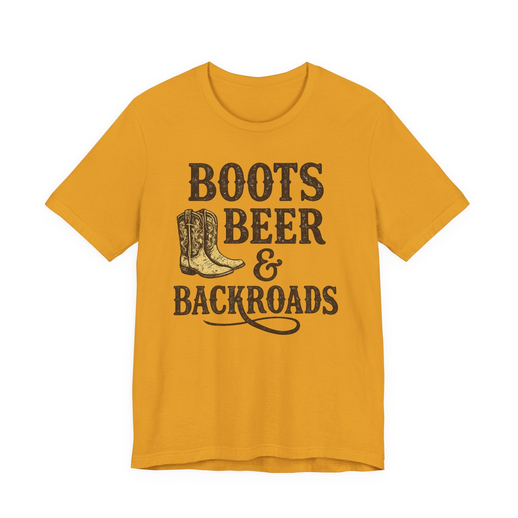 Boots Beer & Backroads Tee — Country Western Graphic T-Shirt