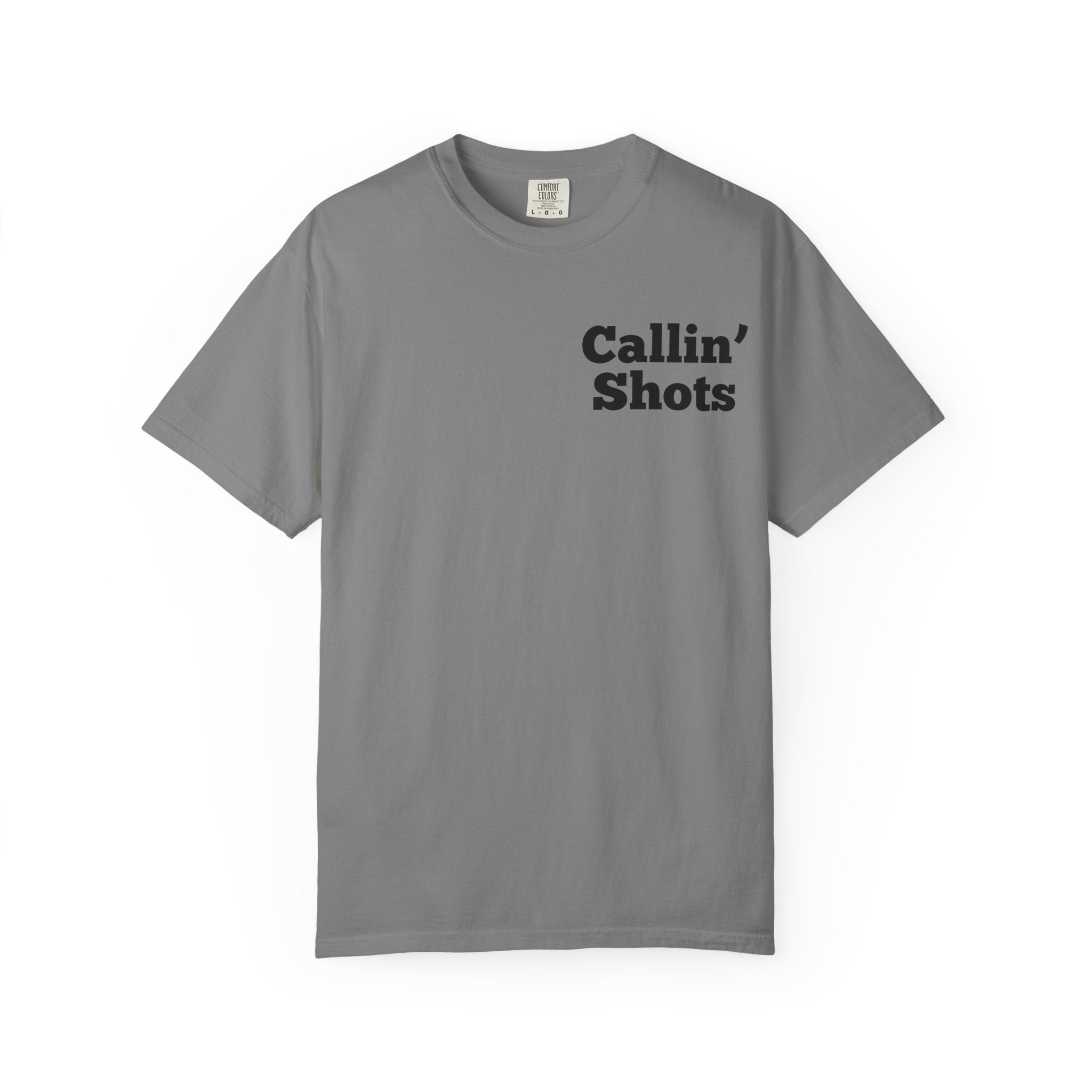 Callin' Shots Turkey T‑Shirt — Funny Turkey Hunting Tee