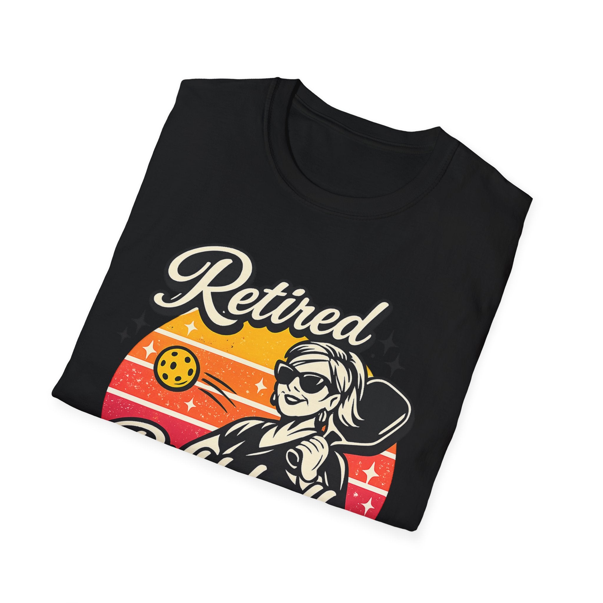 Retired Pickleball Diva T-Shirt — Funny Retirement Gift for Women Players