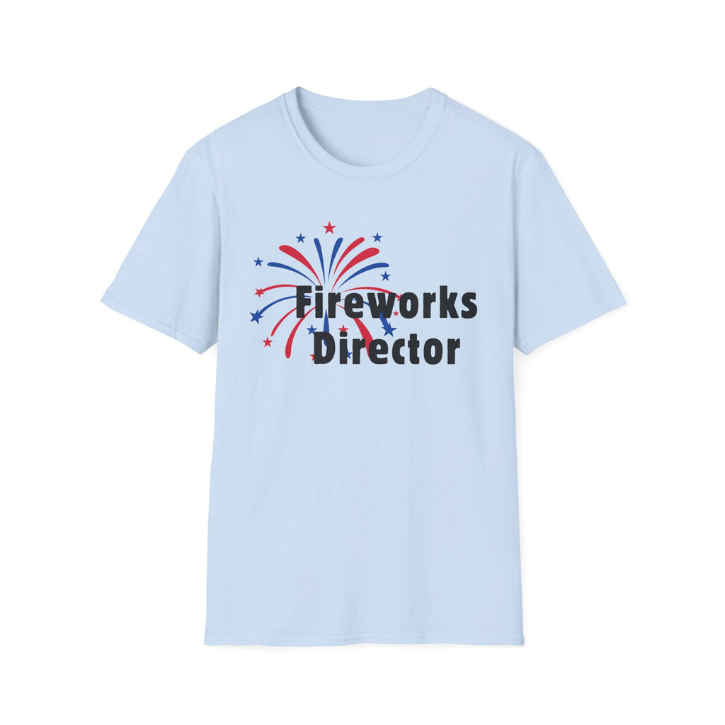 Fireworks Director T-Shirt — Patriotic 'I Run You Run' Graphic Tee