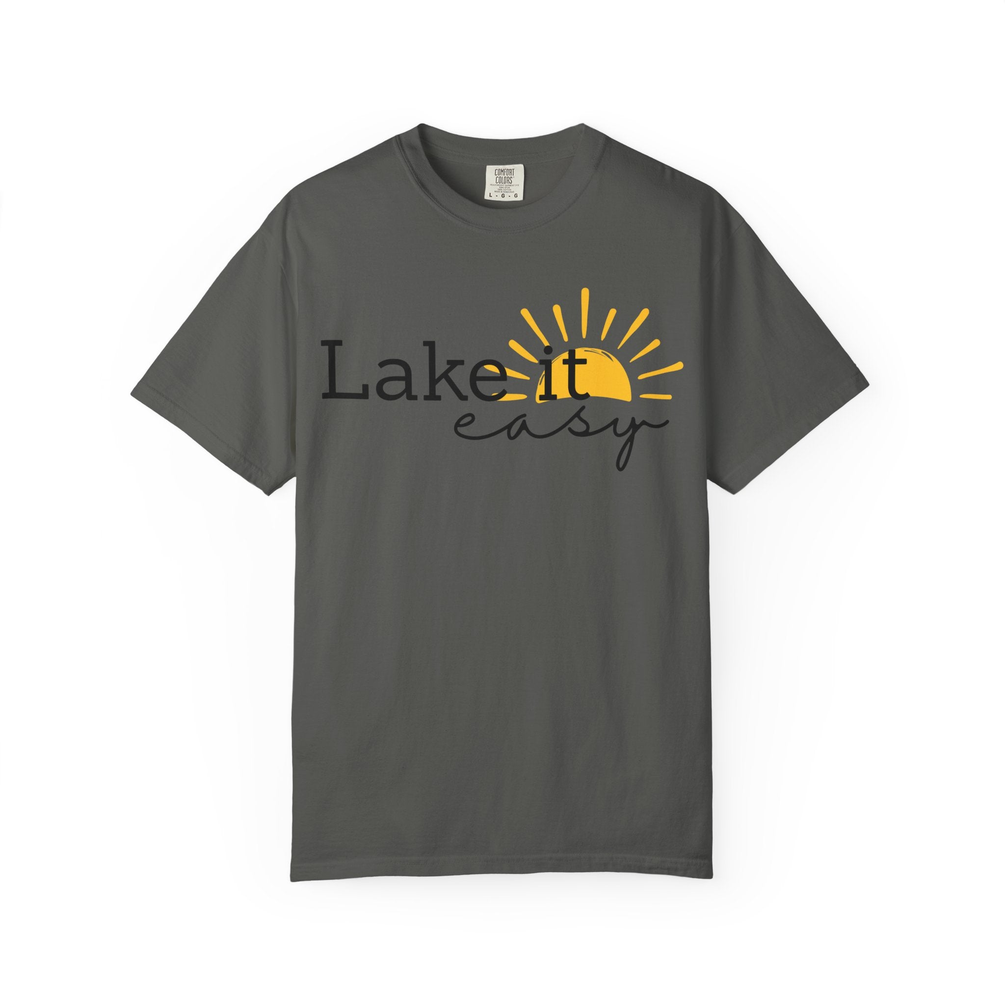 Lake It Easy T-Shirt — Relaxed Lakeside Sun Graphic Tee