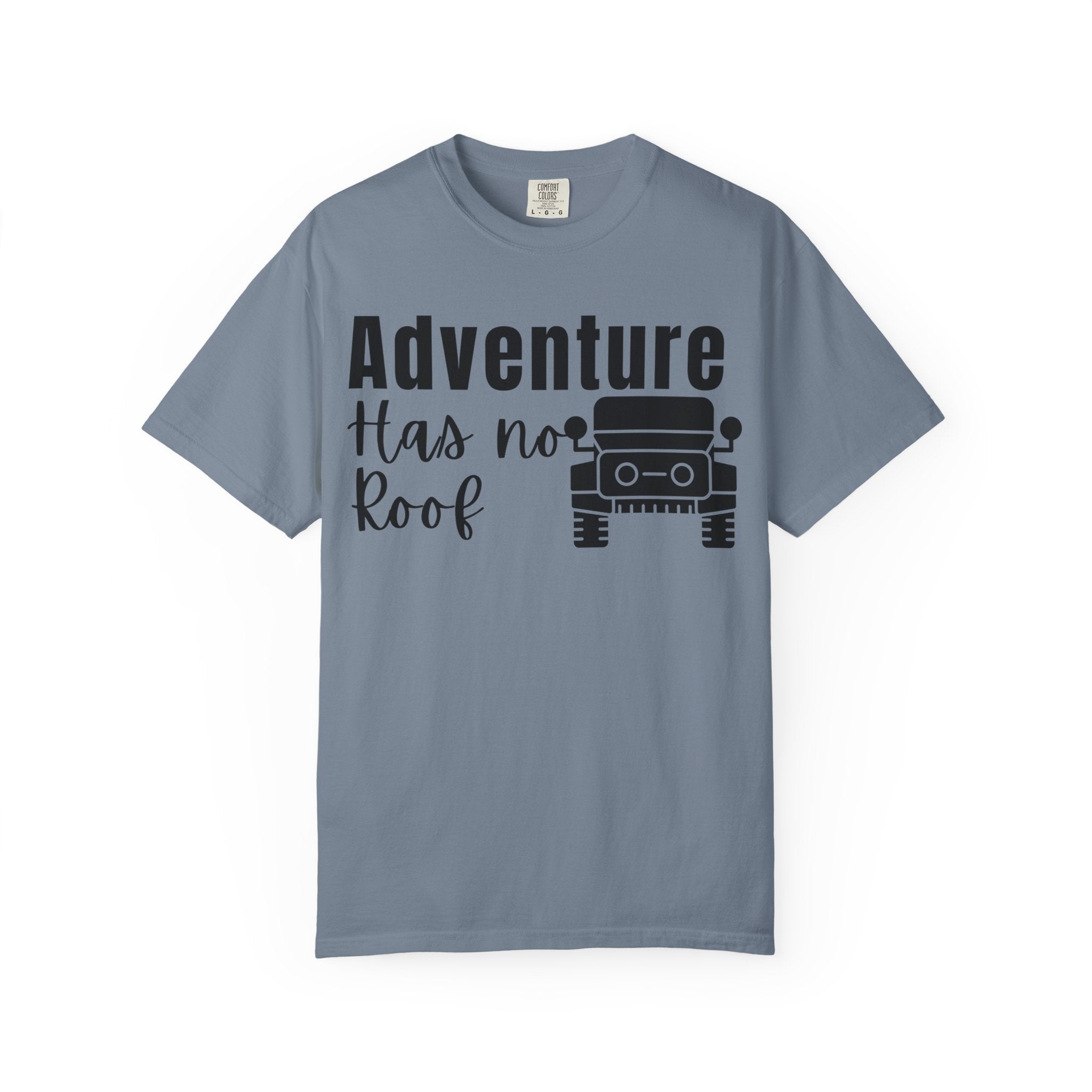 Adventure Has No Roof Tee — Off‑Road Jeep Travel T-Shirt