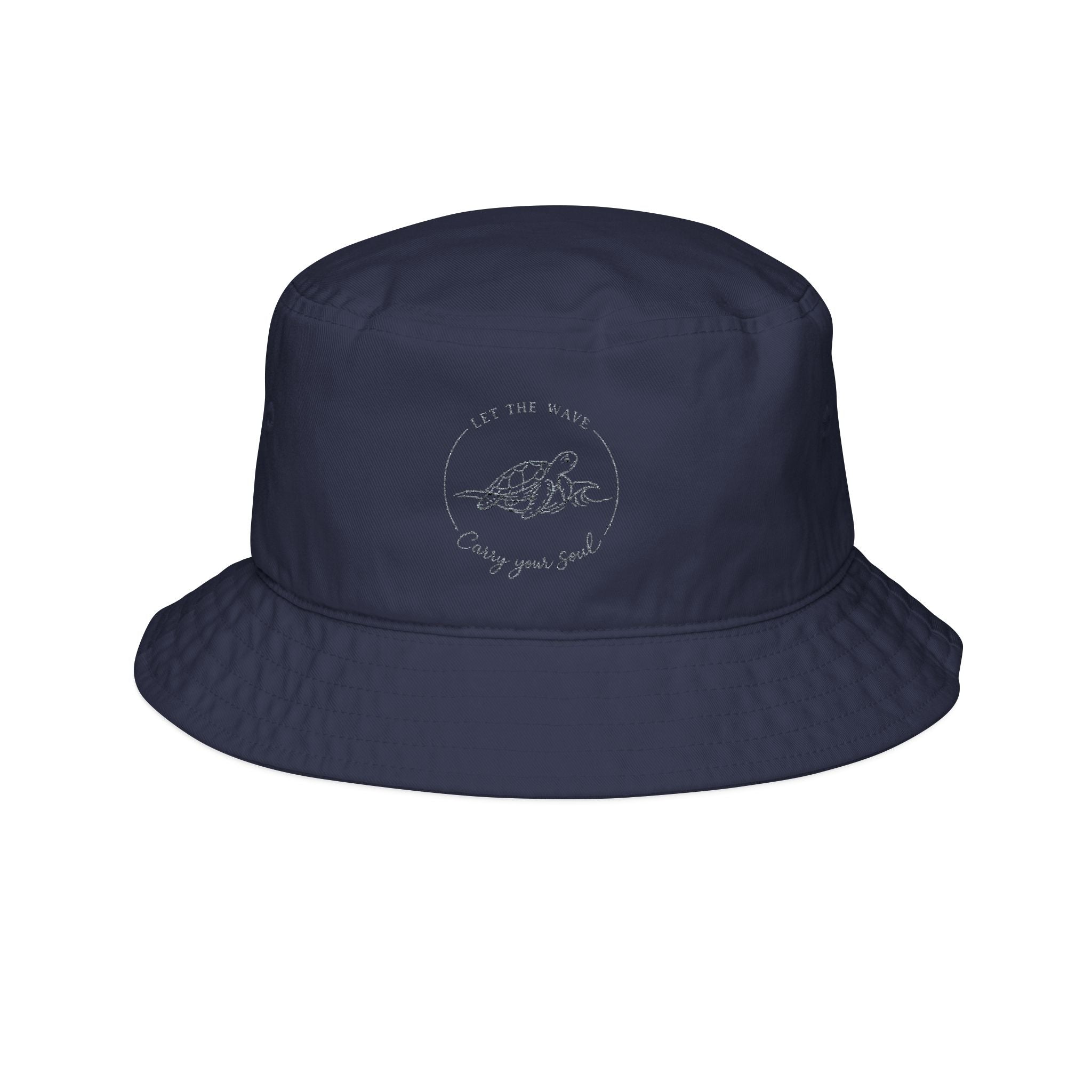 Embroidered "Carry Your Soul" Cloud Bucket Hat — Minimal Cute Streetwear