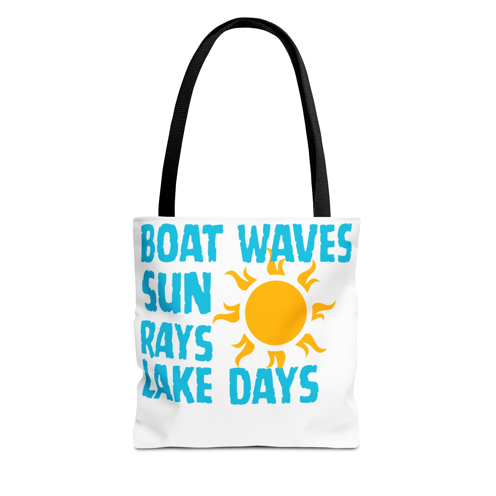 Lake Days Tote Bag — "Boat Waves Sun Rays" Summer Beach Tote