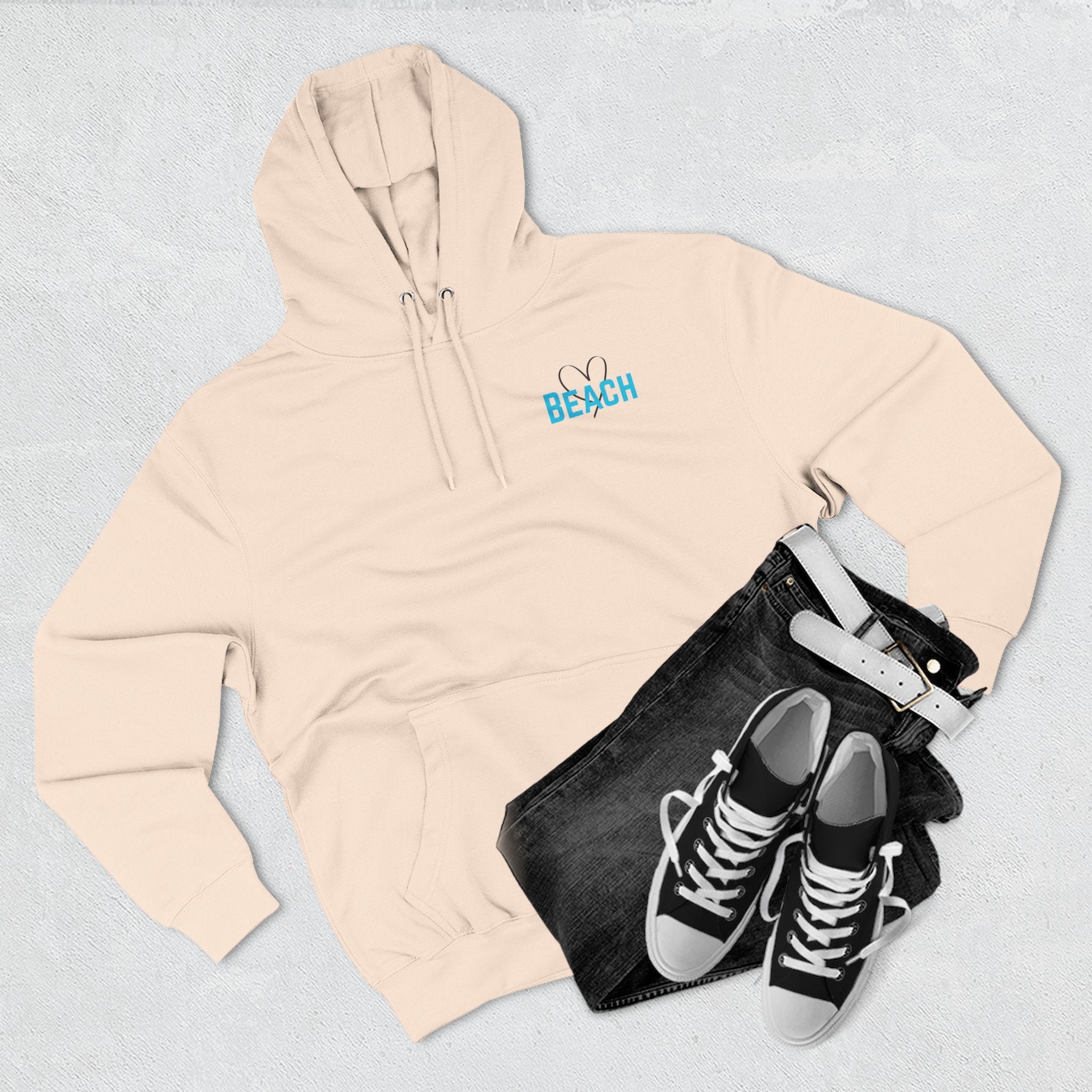 Beach & Back Hoodie – “I Love You to the Beach & Back” Cozy Fleece Pullover