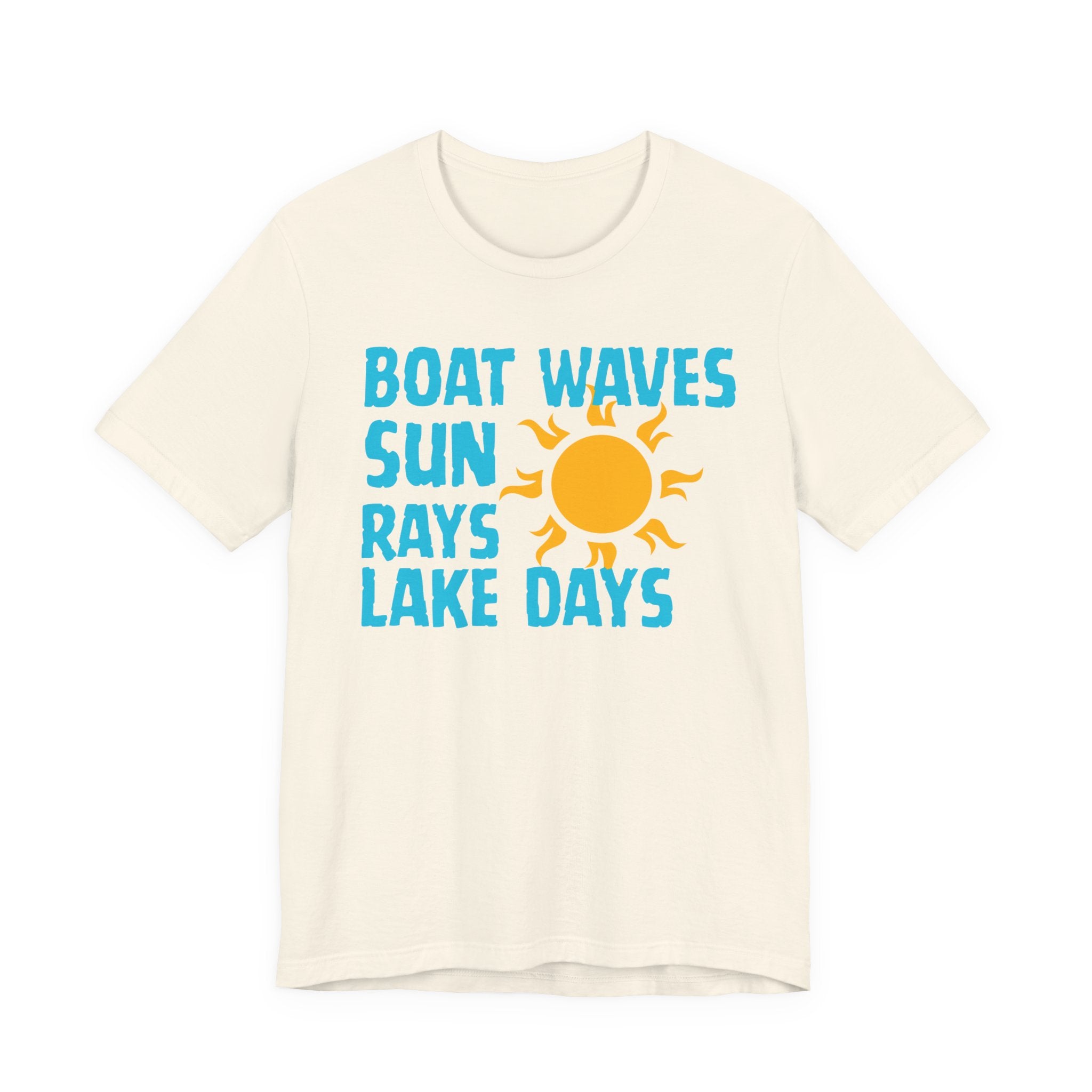 Boat Waves Sun Rays Lake Days T-Shirt — Summer Lake Life Tee