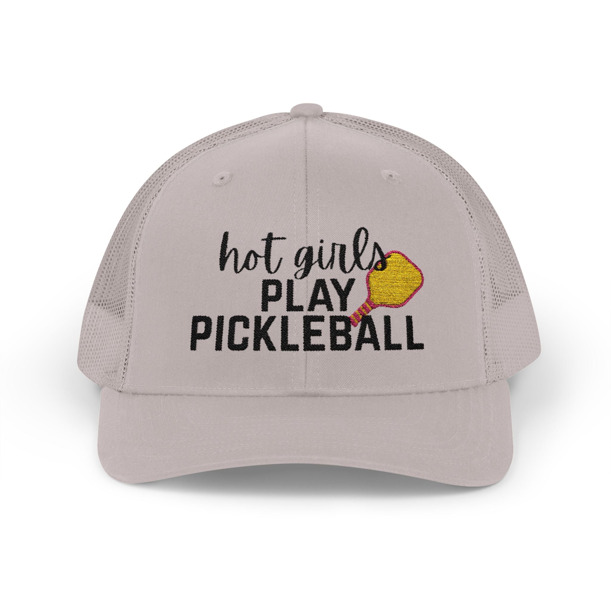 Pickleball Trucker Hat - "Hot Girls Play Pickleball" Snapback Cap