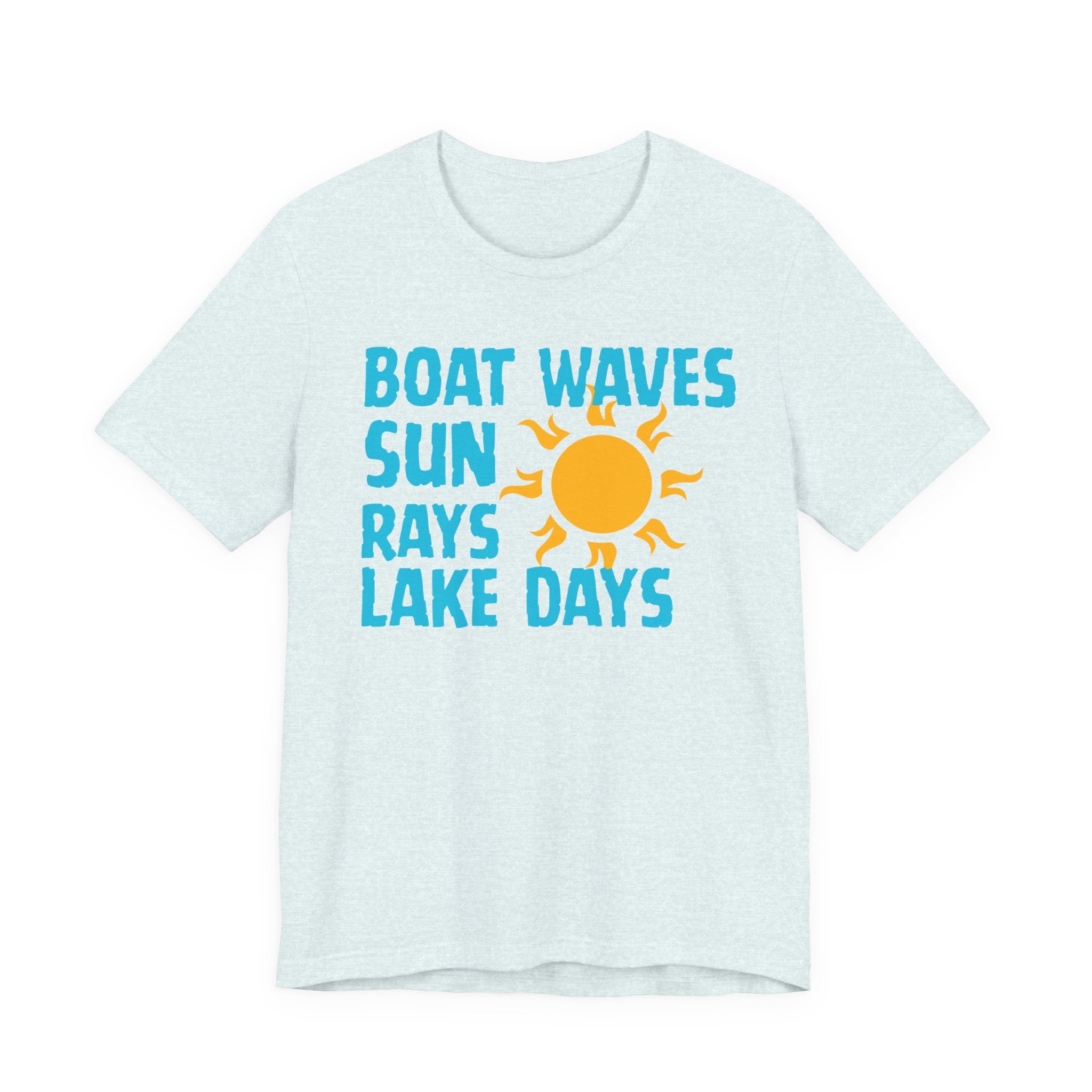Boat Waves Sun Rays Lake Days T-Shirt — Summer Lake Life Tee