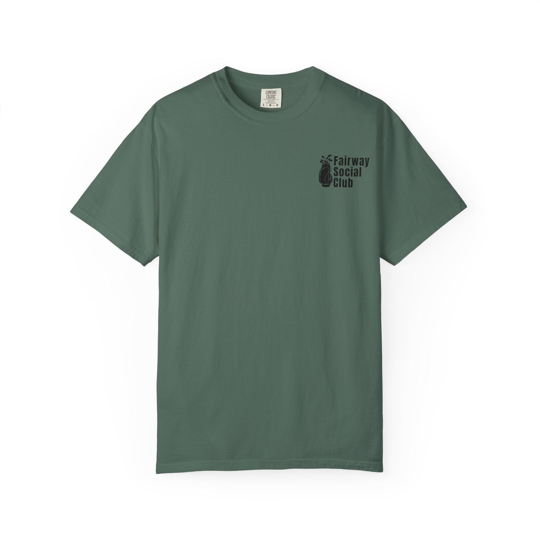 Fairway Social Club Golf T-Shirt — Pocket Logo & Back Graphic