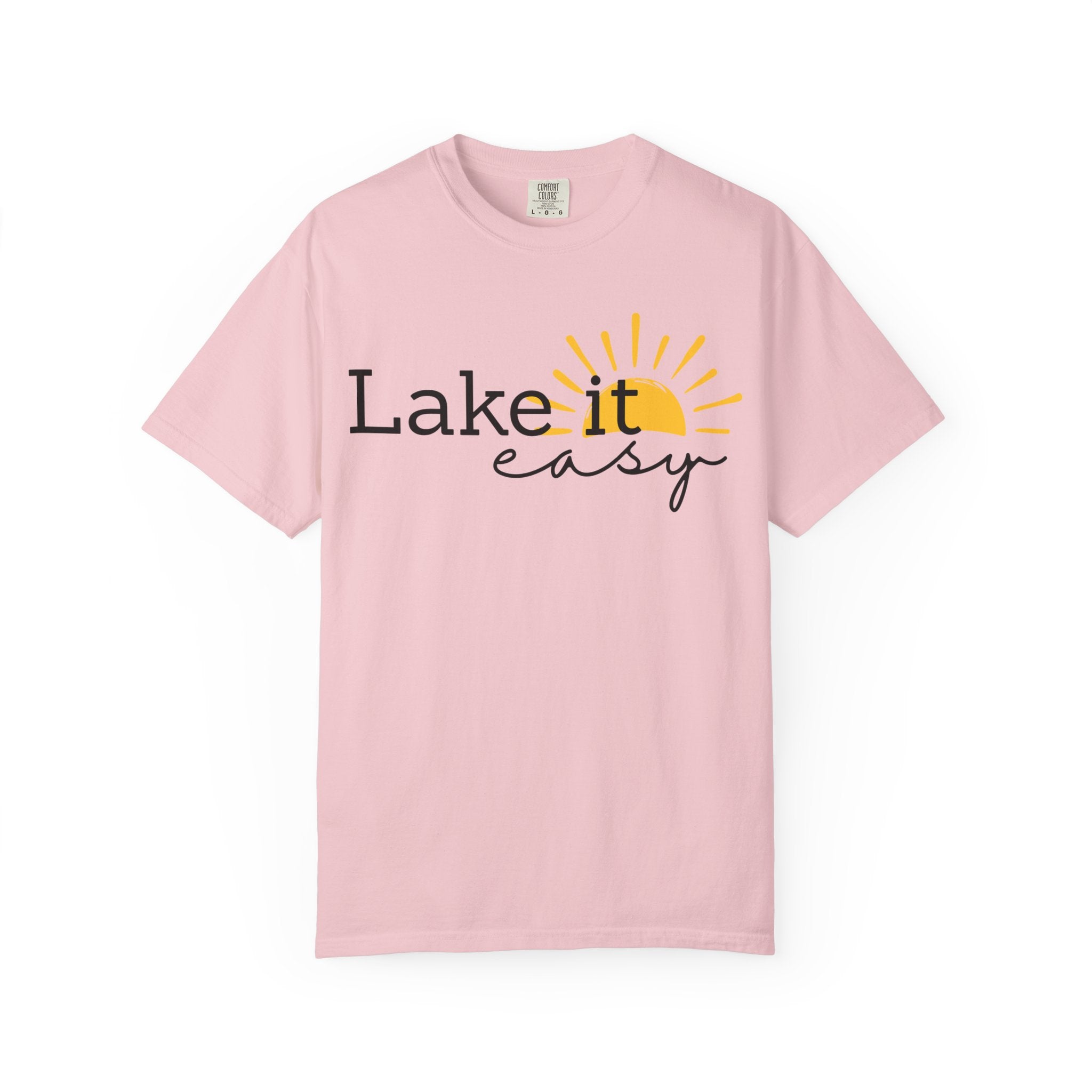 Lake It Easy T-Shirt — Relaxed Lakeside Sun Graphic Tee