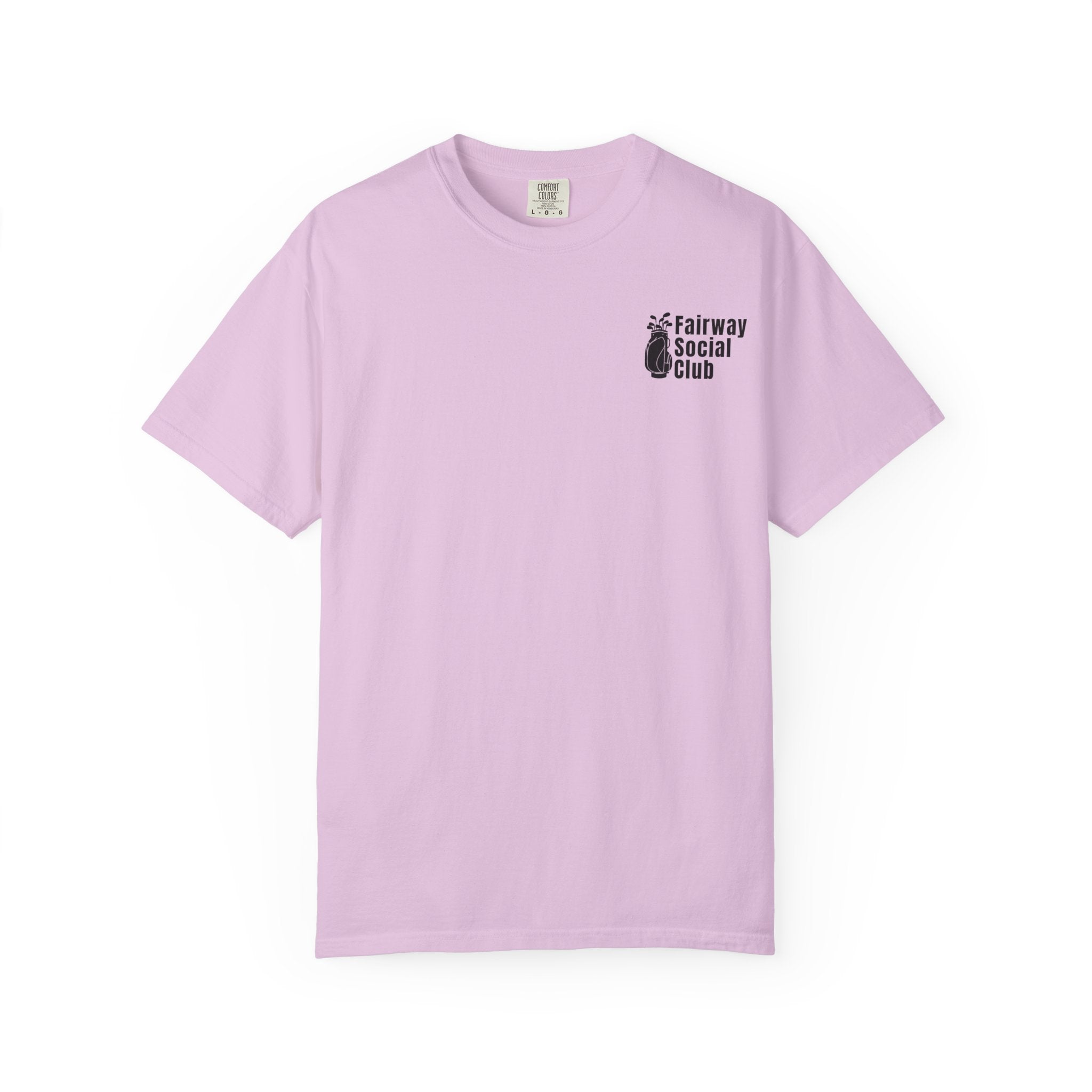 Fairway Social Club Golf T-Shirt — Pocket Logo & Back Graphic