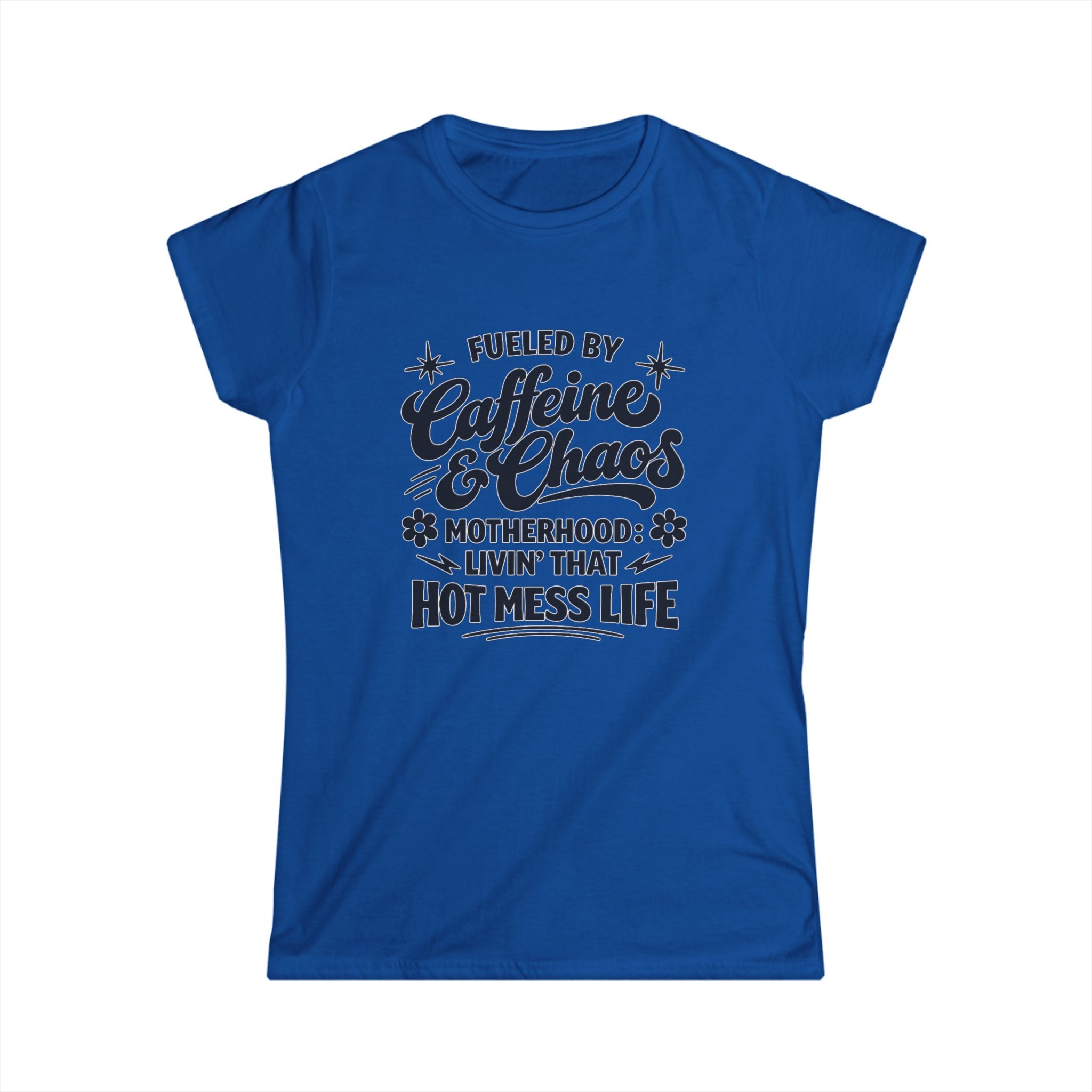 Caffeine & Chaos Mom T‑Shirt — "Fueled by Caffeine & Chaos" Motherhood Tee